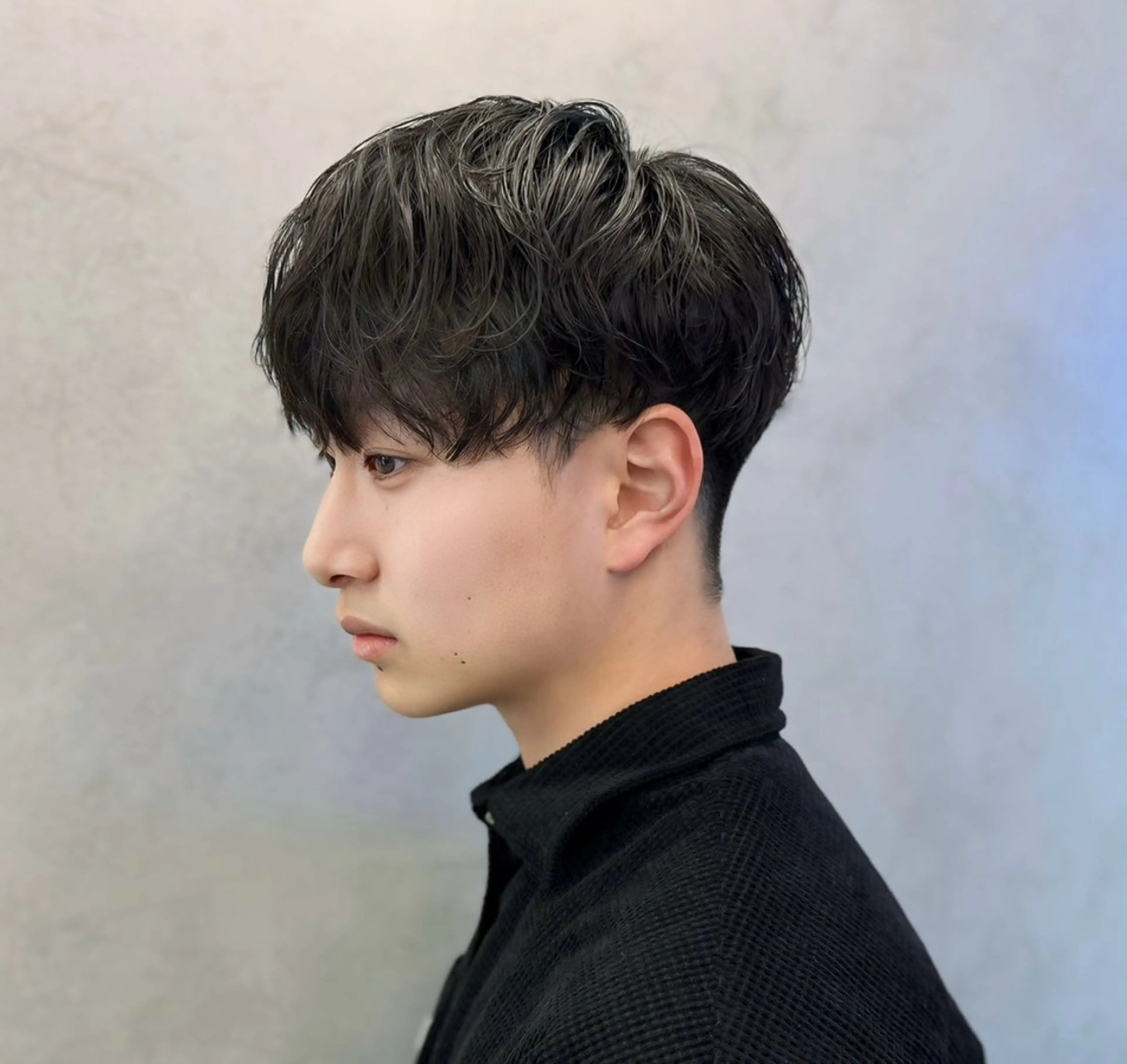 パーマ メンズ パーマ シャドウ/フェザー パーマメンズりつきのヘアスタイル