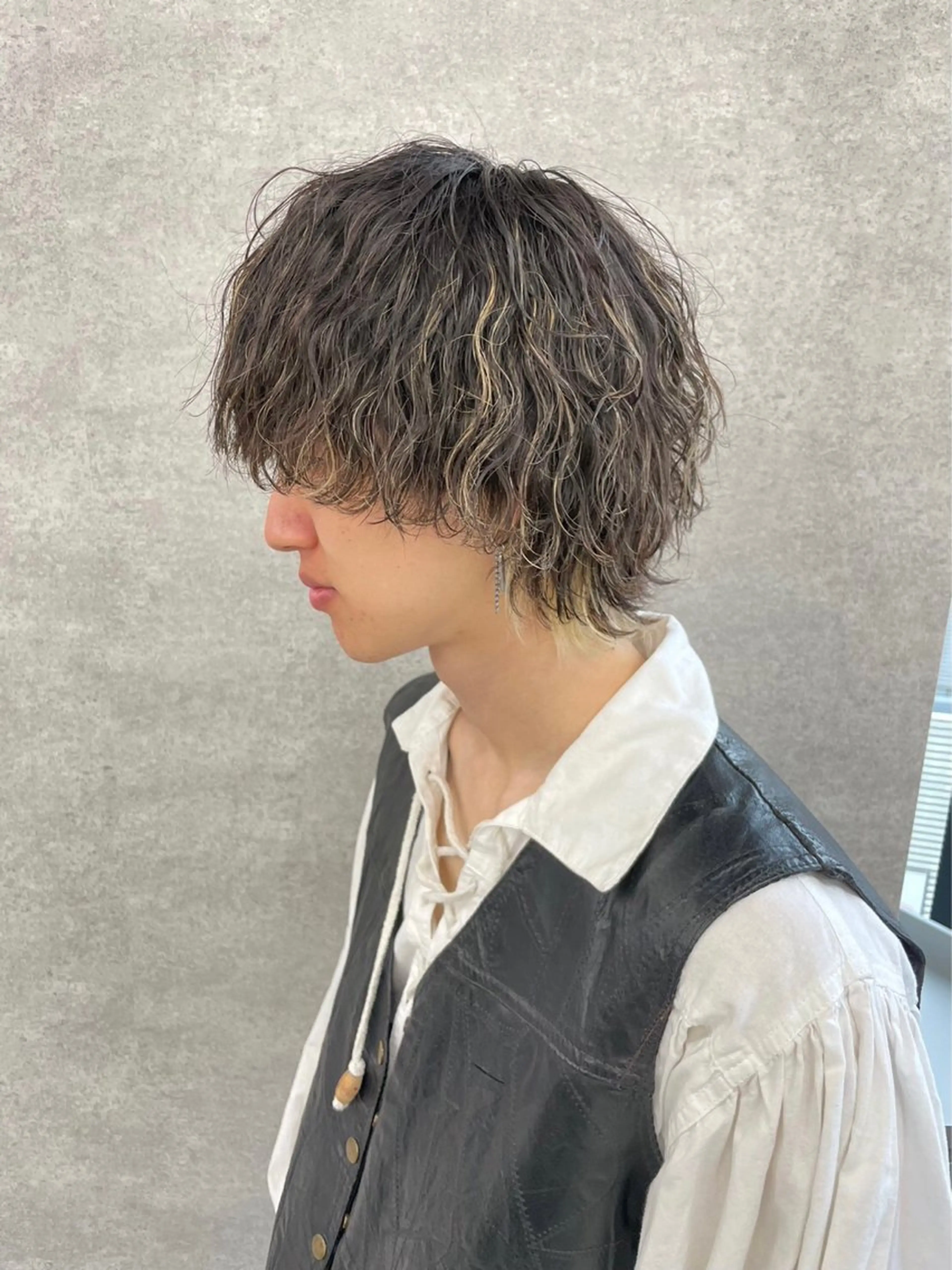 カラー パーマ ヘアアレンジ メンズ カット パーマ トリートメント ヘッドスパ ヘアセット ✨【公式】渋谷メンズ サロン BLUCK✨のヘアスタイル