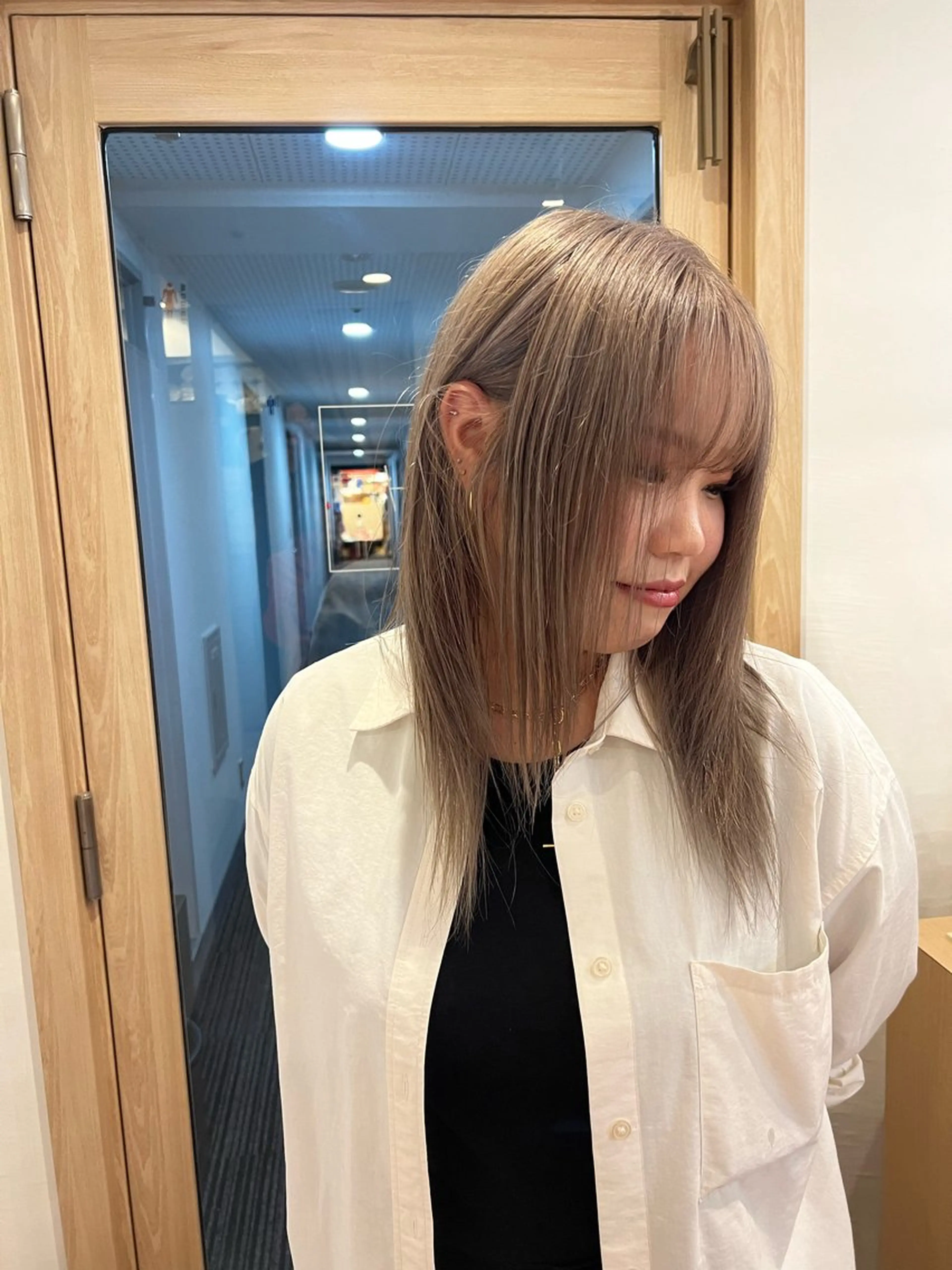 カラー レイヤーカット ボブパーマNo.1のヘアスタイル