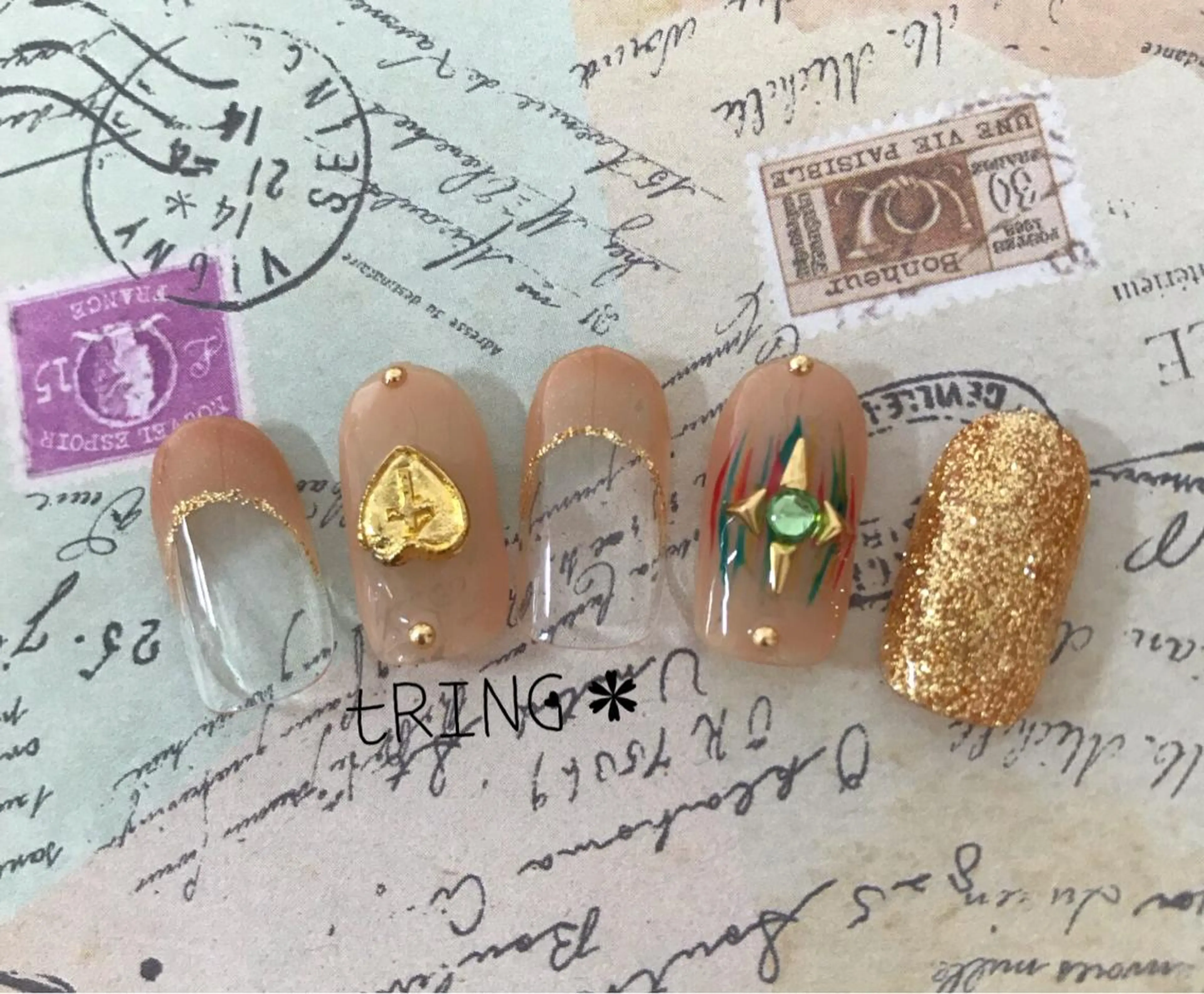 ネイル tRING＊ しいの木台のネイルデザイン