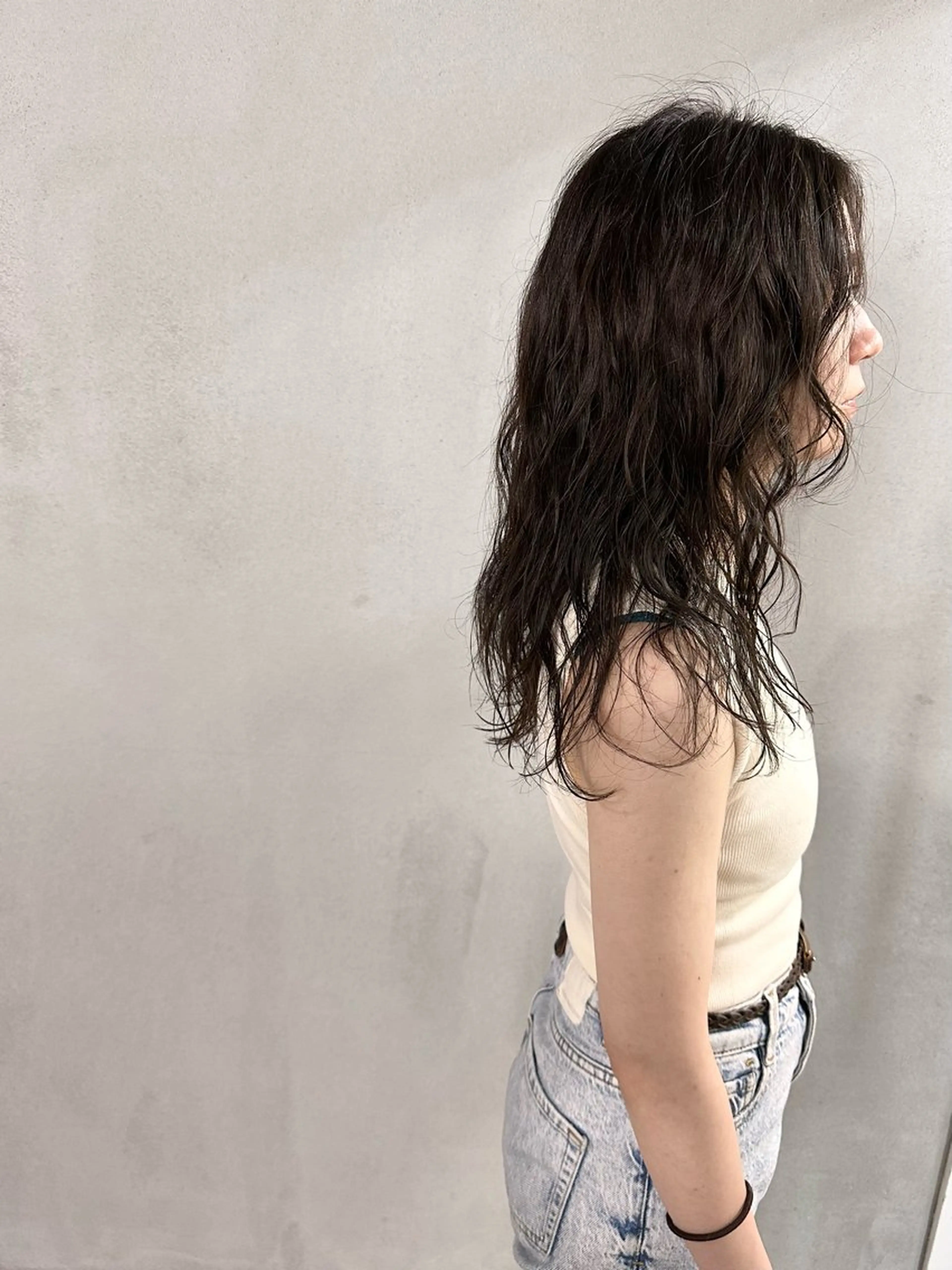 セミロング カラー パーマ ヘアアレンジ メンズ キッズ #tag 稗田綾加のヘアスタイル