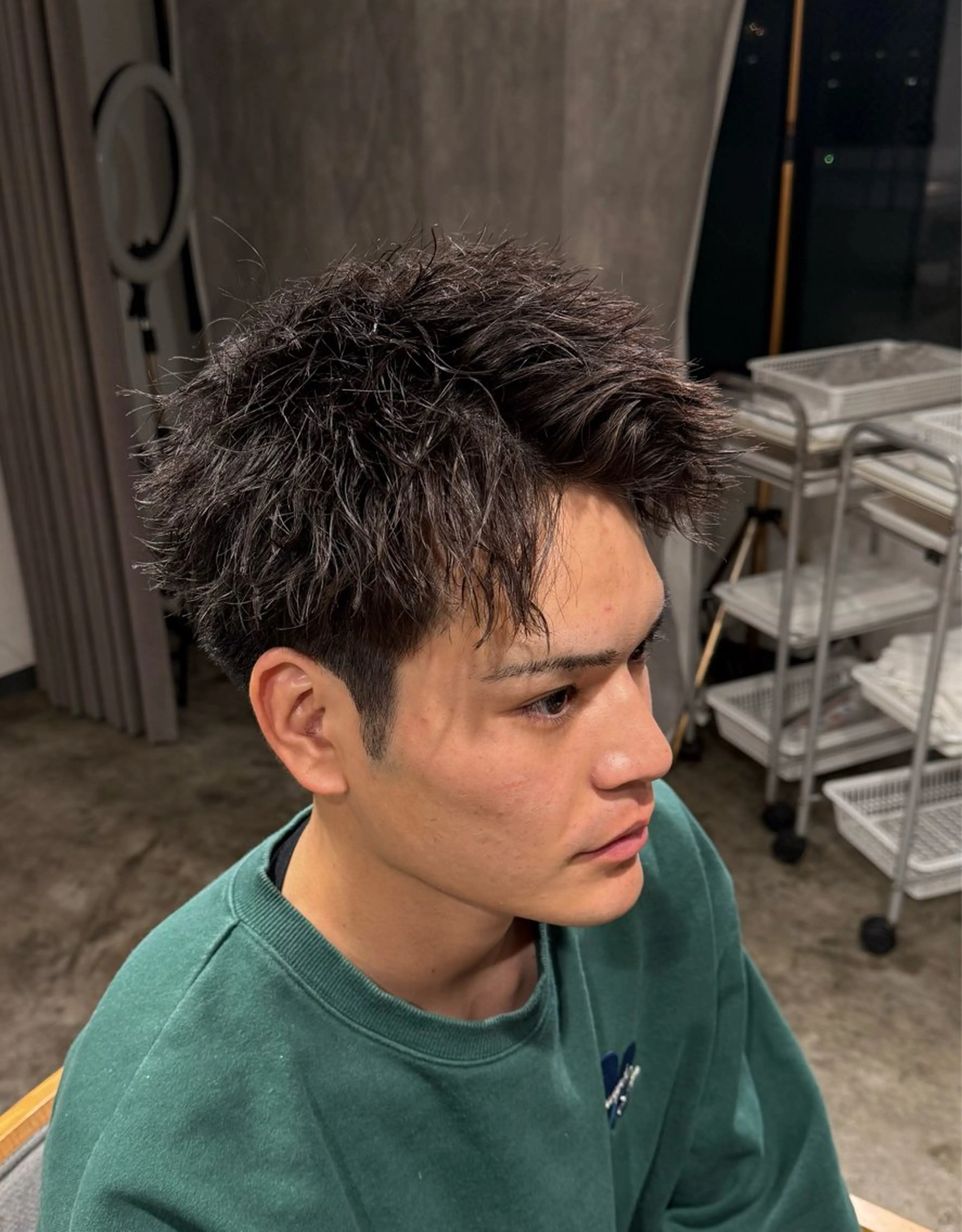 パーマ メンズ スパイキーショート メンズパーマ 特化/中川拓也のヘアスタイル