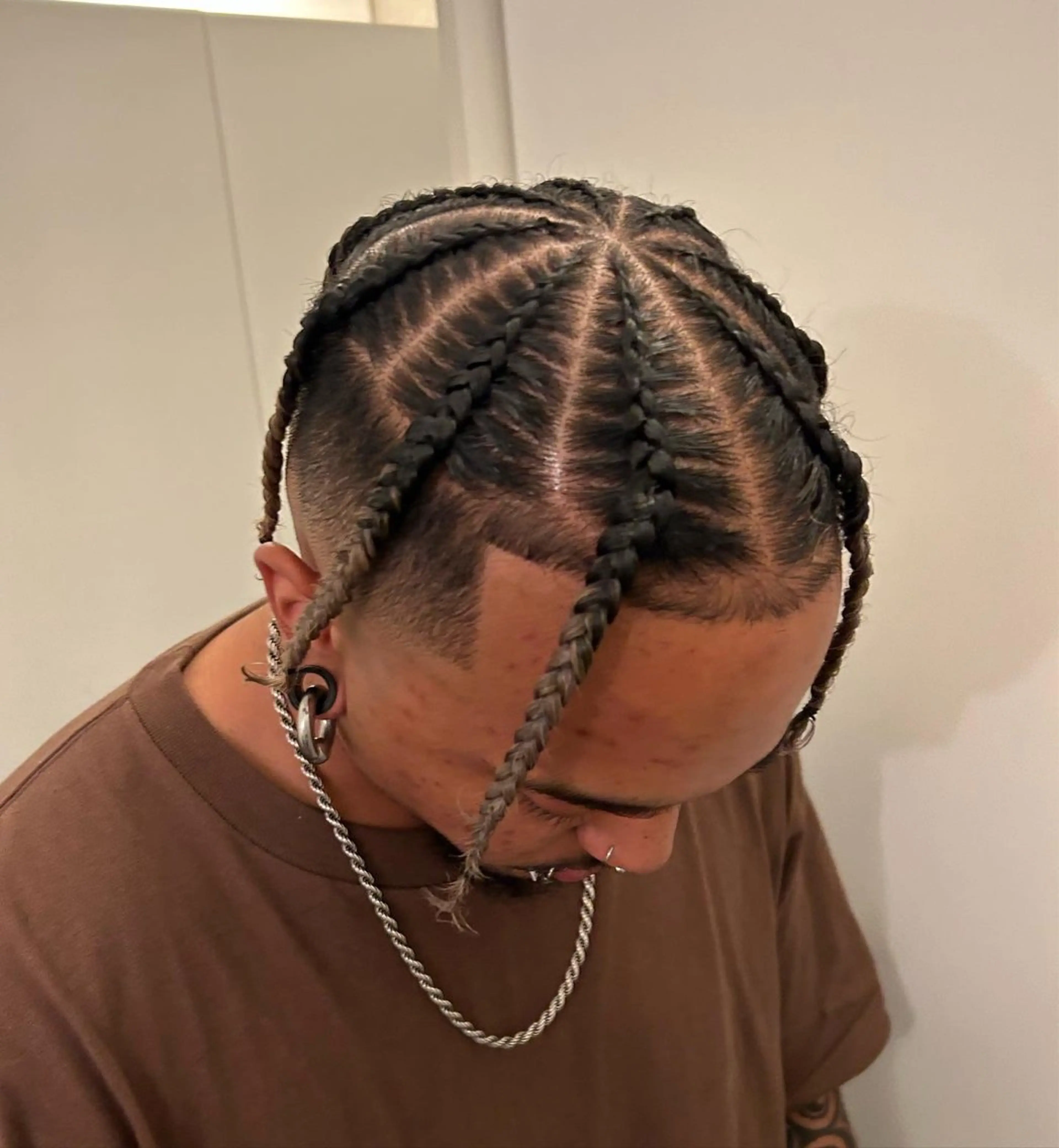 ヘアアレンジ メンズ エクステ ヘアセット HARURU🪮✨ ブレイズ海外ヘアのヘアスタイル