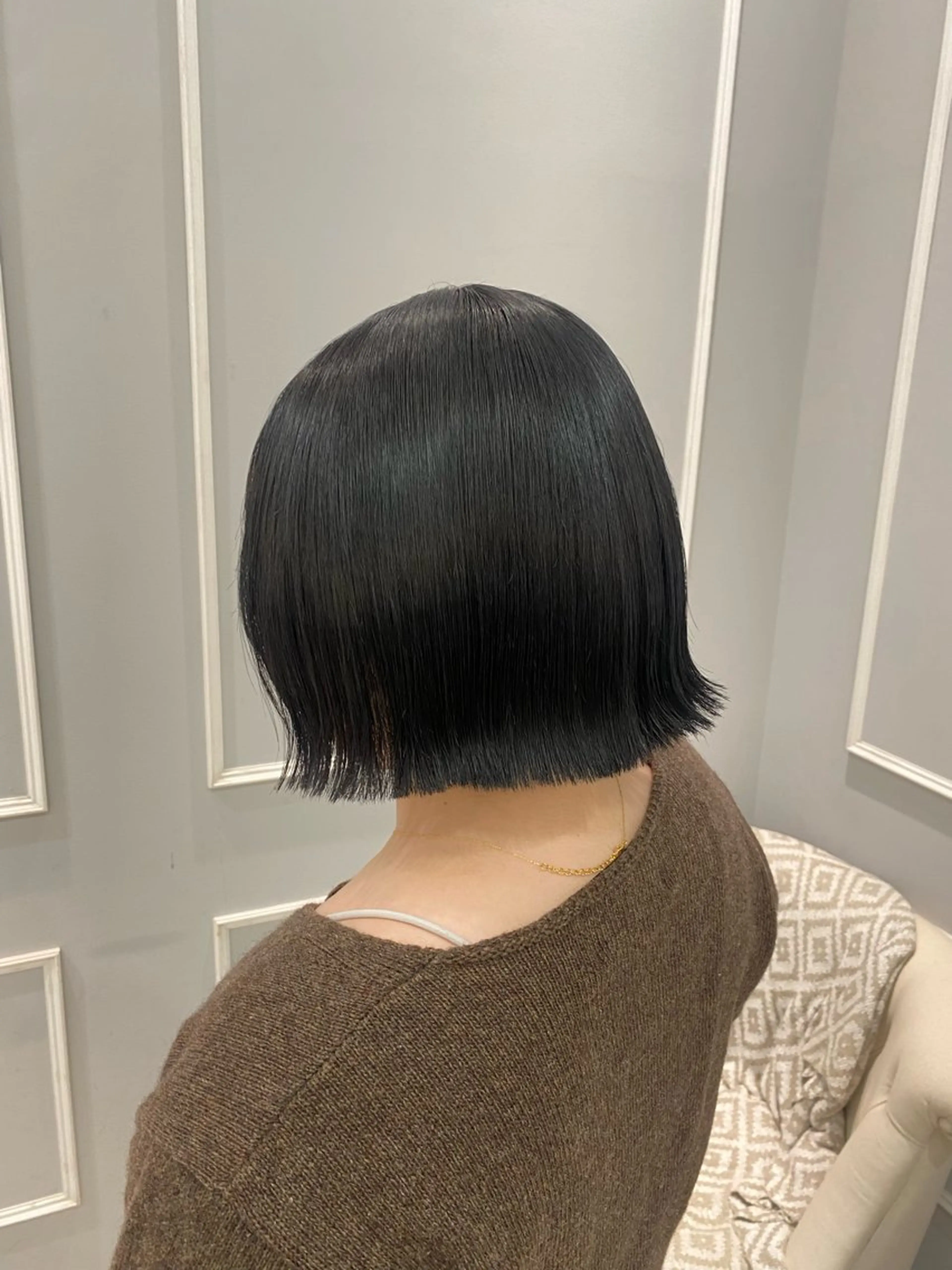 ショート 切りっぱなしボブ ボブ 韓国ヘア🍒渡辺 咲🍒のヘアスタイル