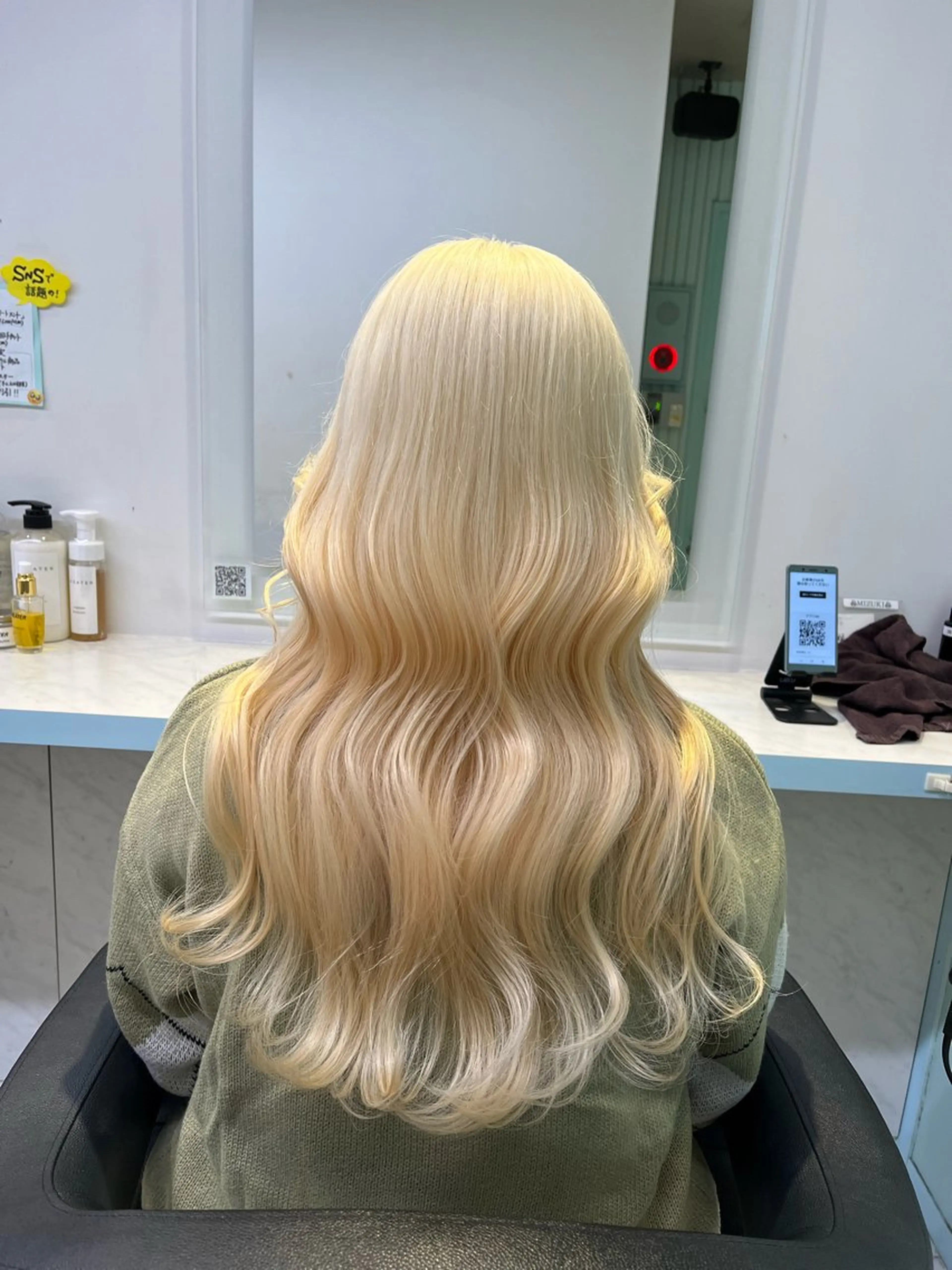 ロング カラー ヘアカラー トリートメント ブリーチカラー 🩵MIZUKIのヘアスタイル