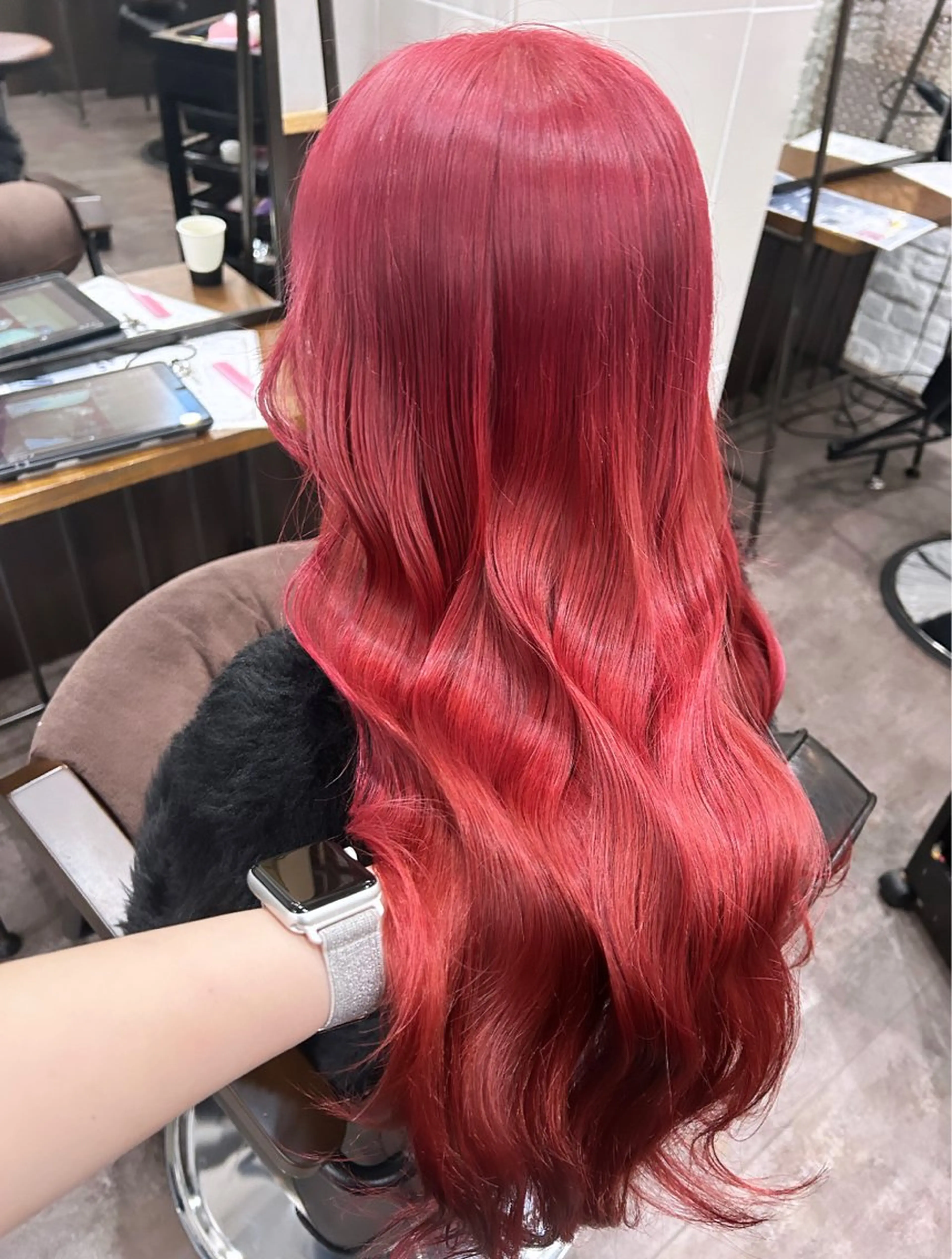 ロング カラー ヘアカラー トリートメント 🦄🩵YUNA 🩵🦄のヘアスタイル