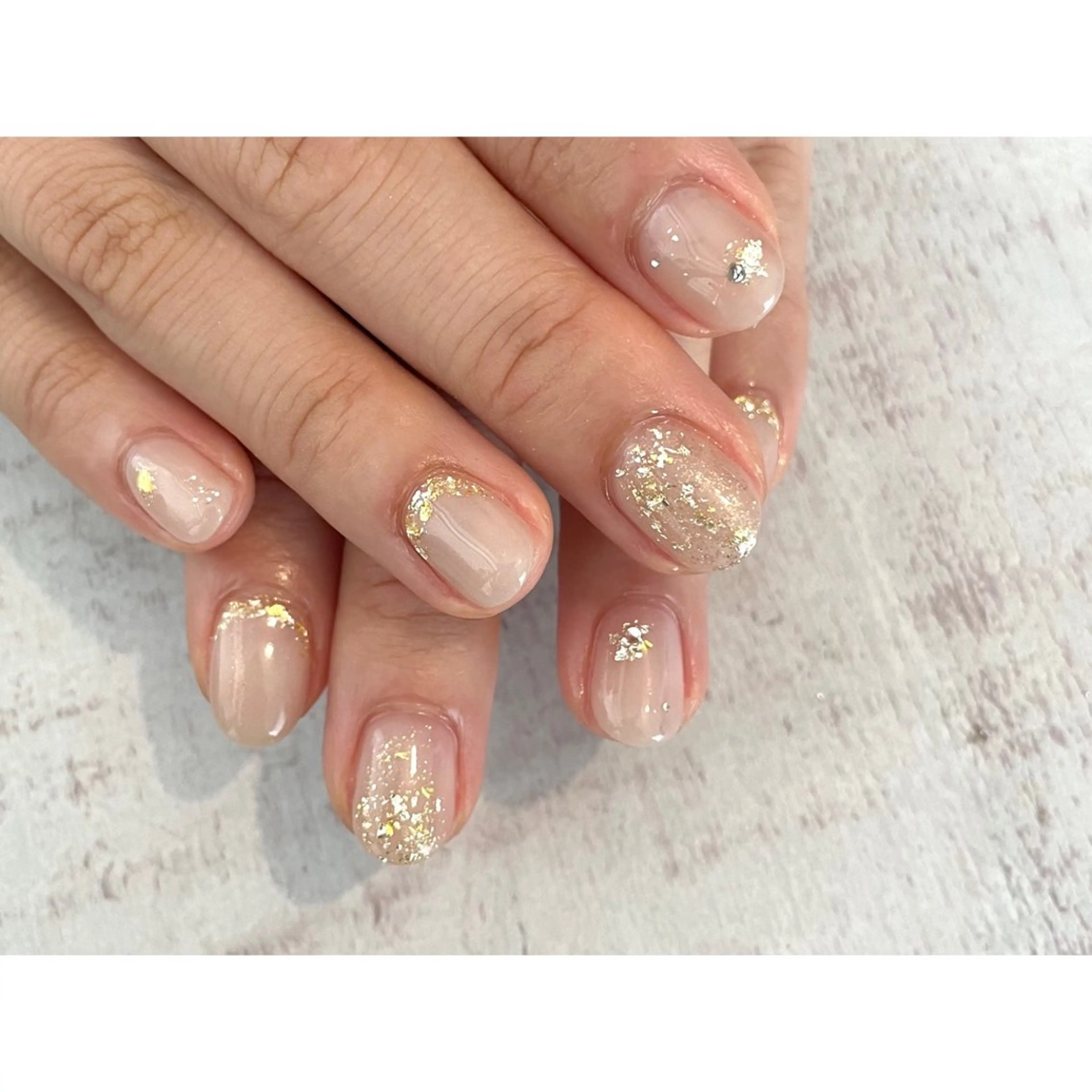 ネイル ハンドネイル 𖡼 yumenoのネイルデザイン