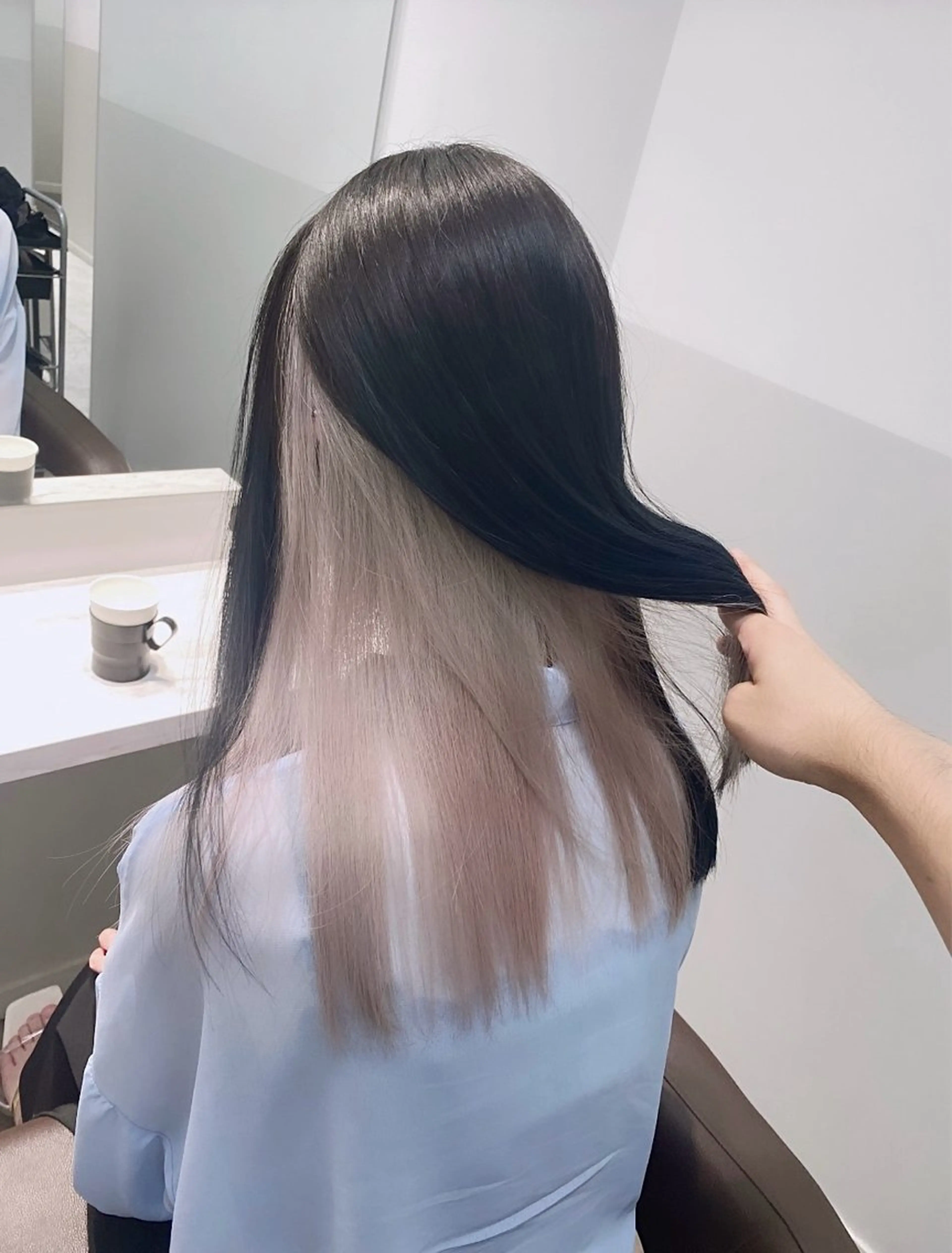 ロング カラー ヘアアレンジ メンズ ヘアカラー トリートメント SALOWIN所属・ハイトーン美容師 MASATOのヘアスタイル