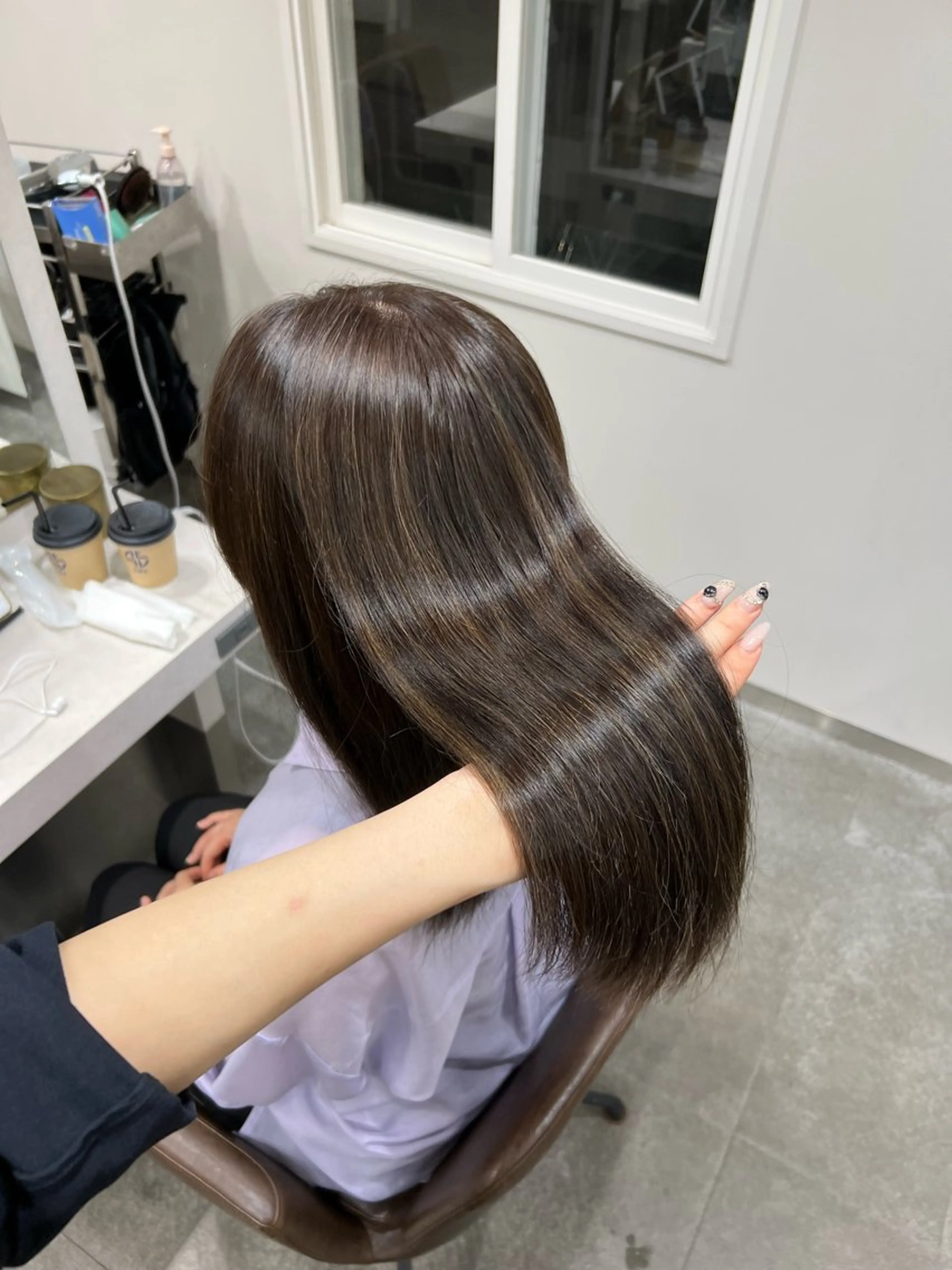 ロング ハイライトデザイン 特化/表参道/みづきのヘアスタイル