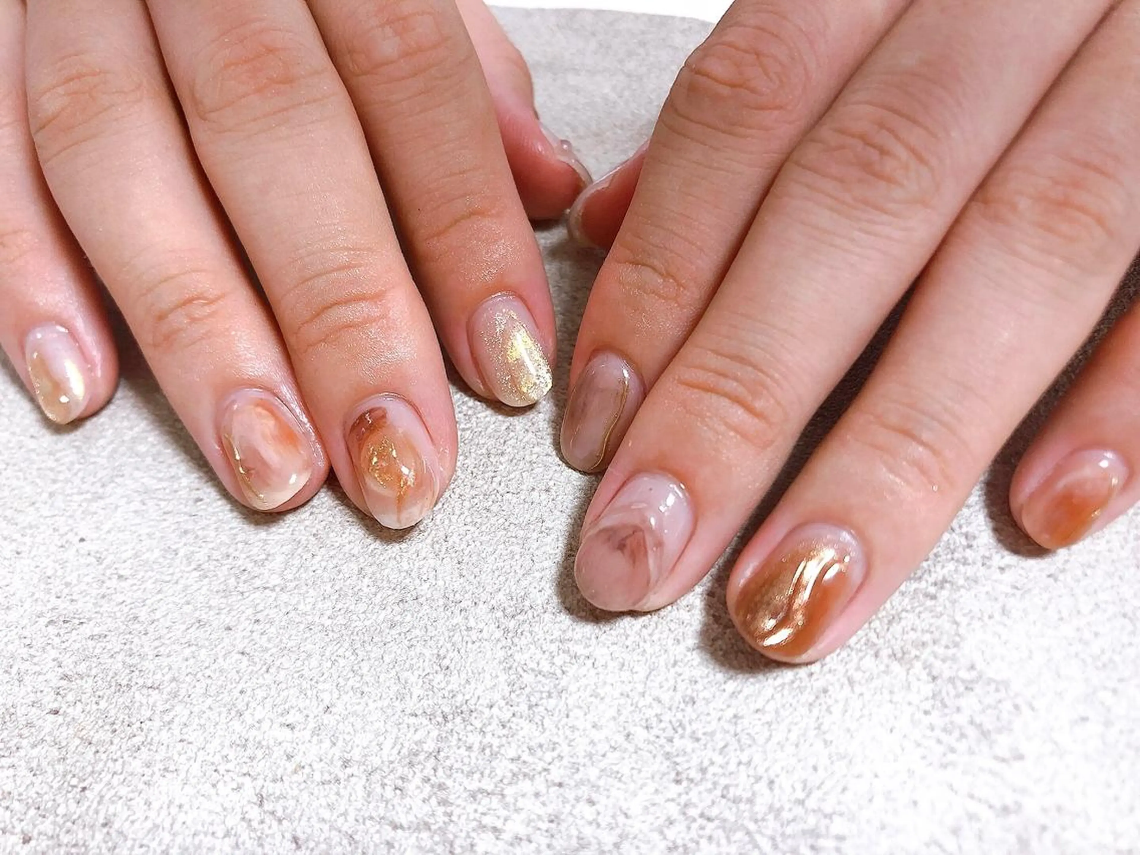 ネイル ニュアンスネイル ハンドネイル kiki nail 二子玉川のネイルデザイン