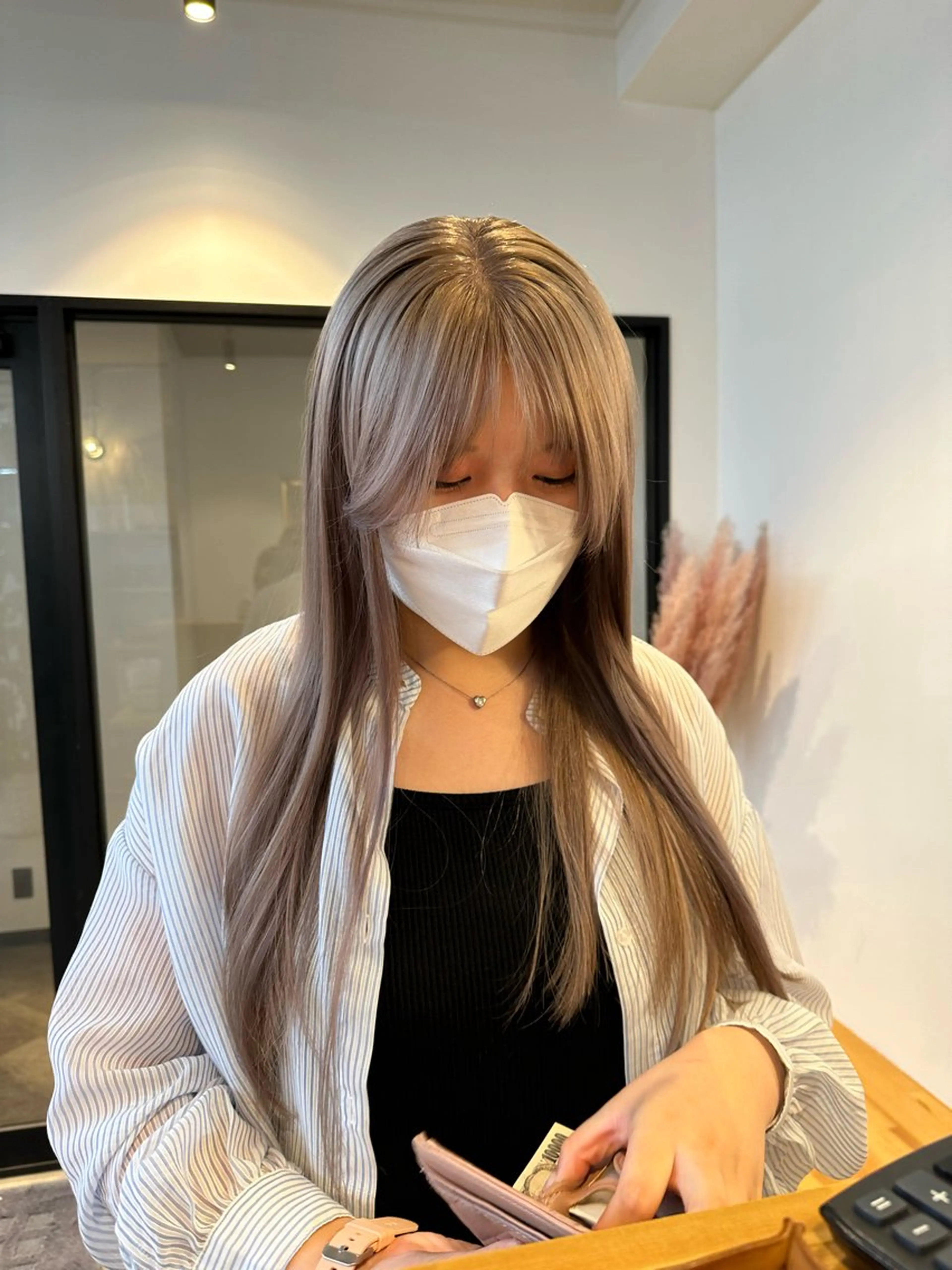 ロング カラー ヘアカラー トリートメント yuika .のヘアスタイル