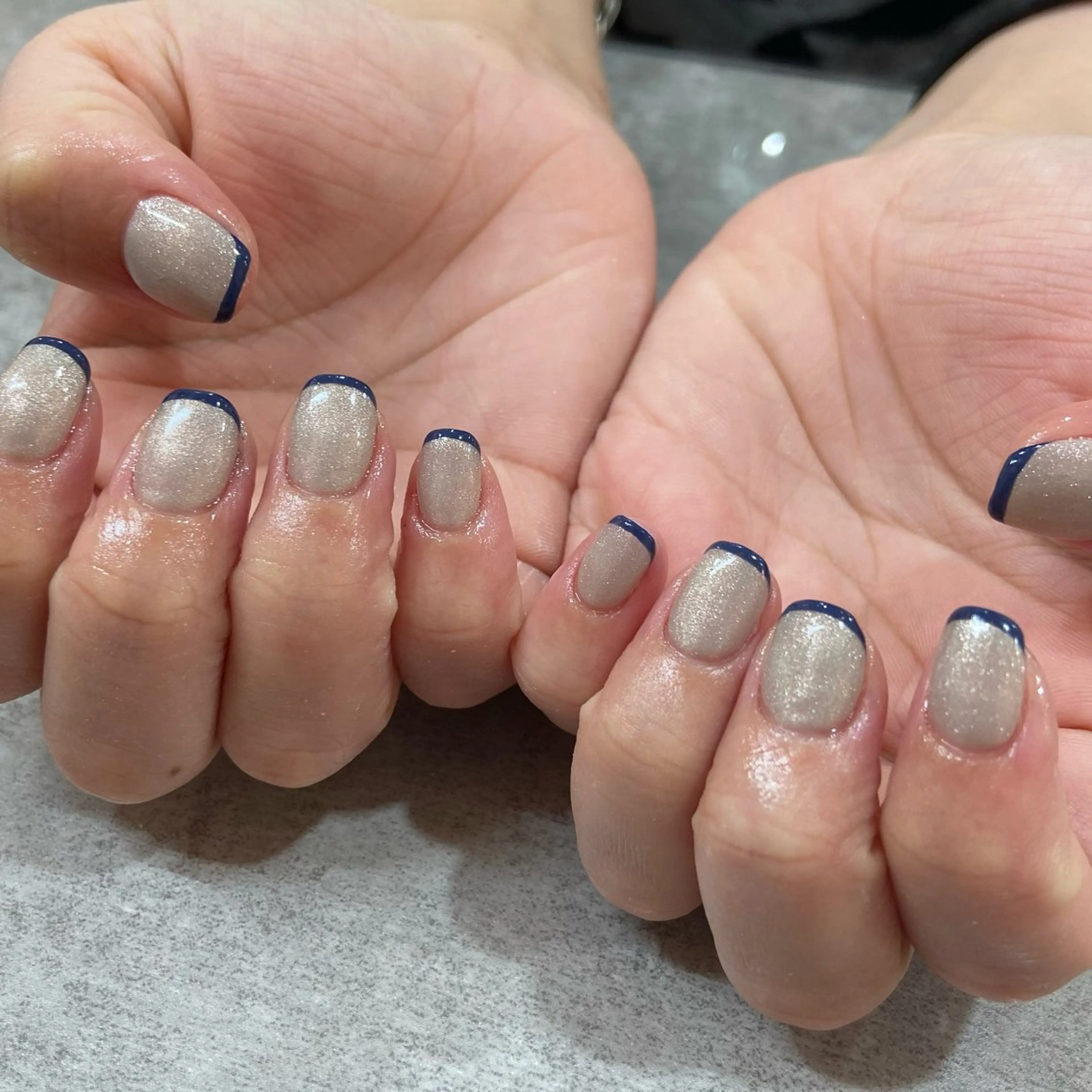 ネイル フレンチネイル Ouja Nail Academy所属・HINAKO💫 Ouja groupのネイルデザイン