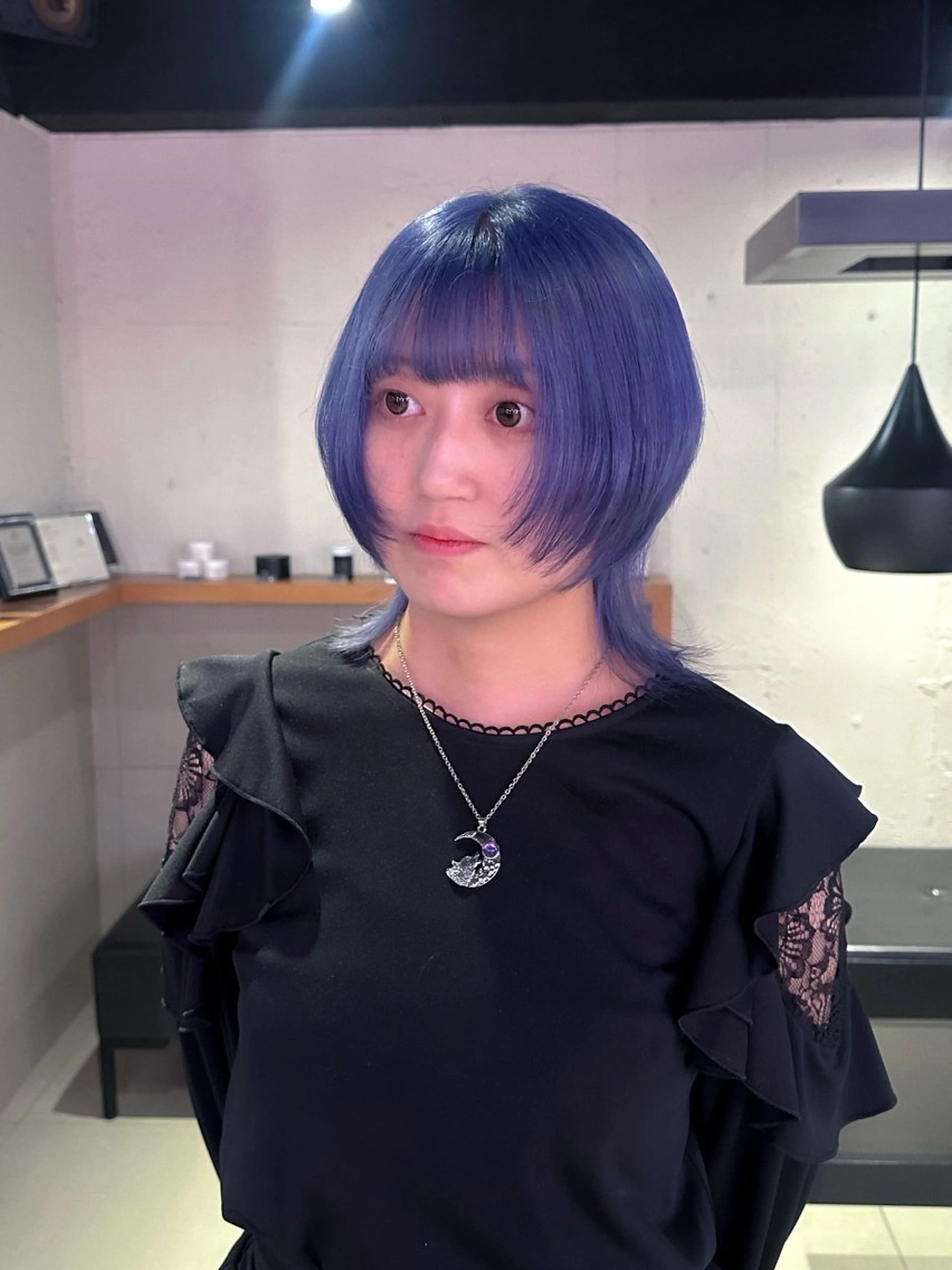 ショート カラー ブルーカラー ウルフカット 🐺ウルフオタク🐺 ハイトーン/moeのヘアスタイル