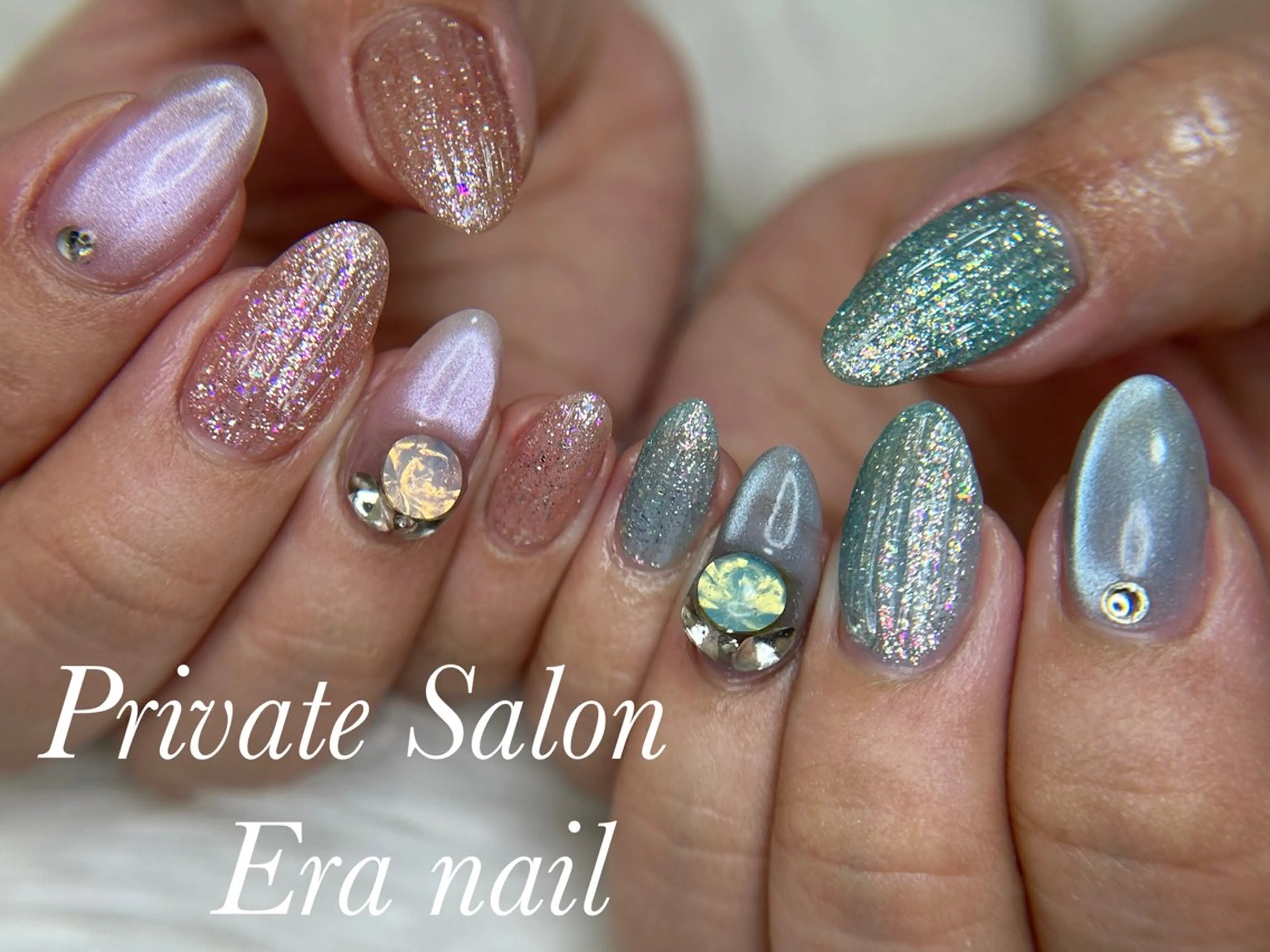 ネイル マグネットネイル ハンドネイル Era nailのネイルデザイン