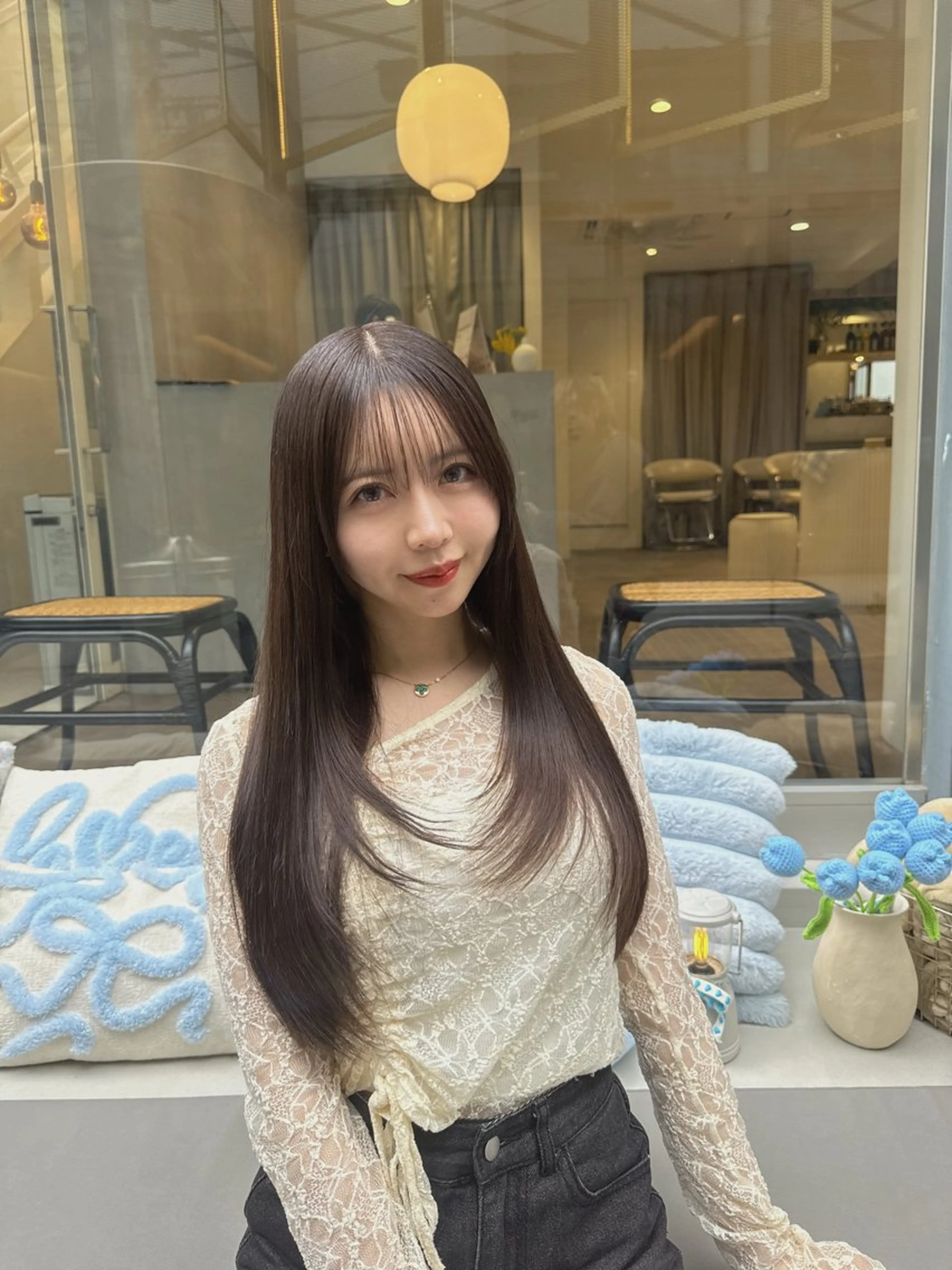 ロング カラー 透明感カラー グレージュ 髪質改善 トリートメント カット ヘアカラー トリートメント 💎透明感カラー特化 💎TAISEIのヘアスタイル