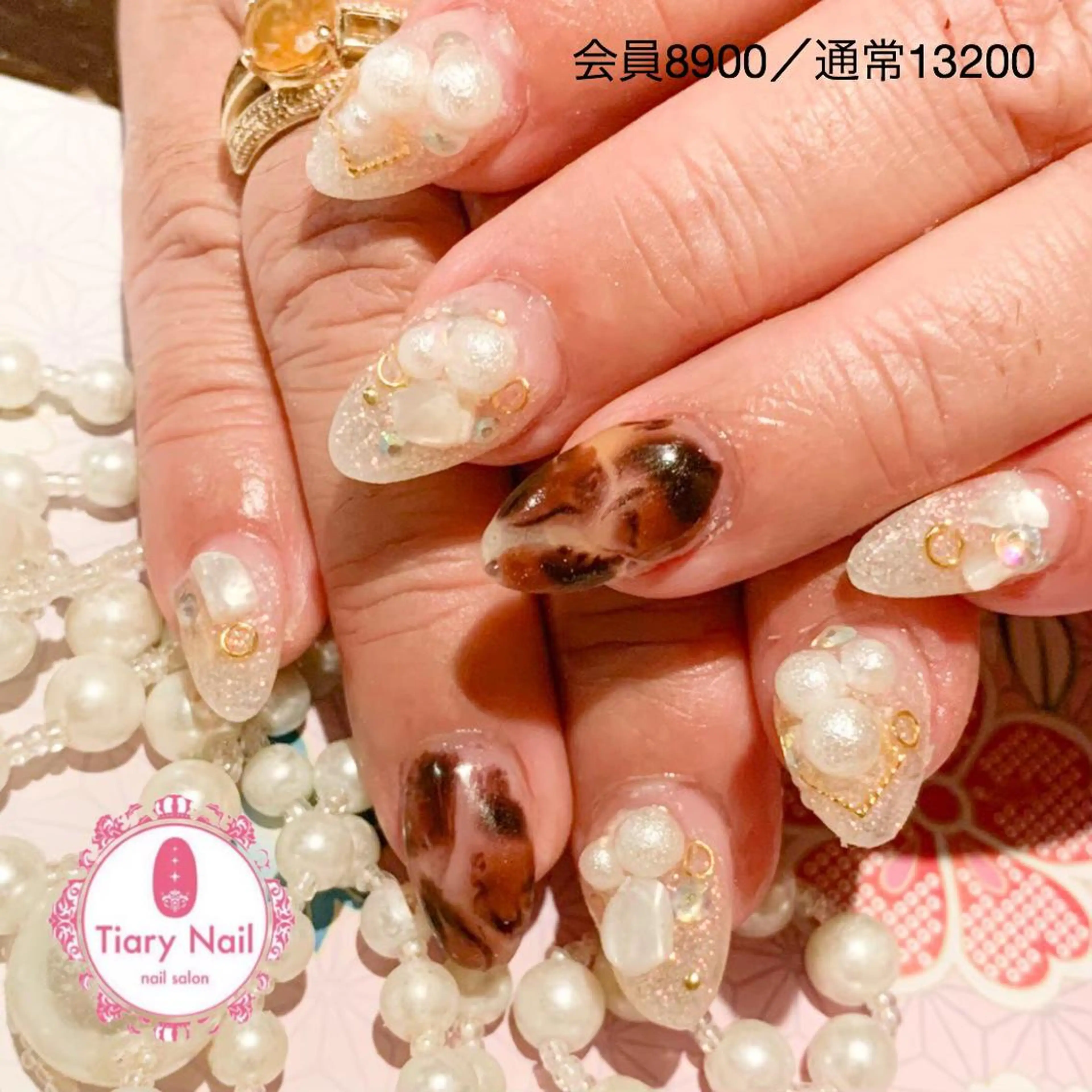 ネイル 💗🪽Tiary Nail🪽💗のネイルデザイン