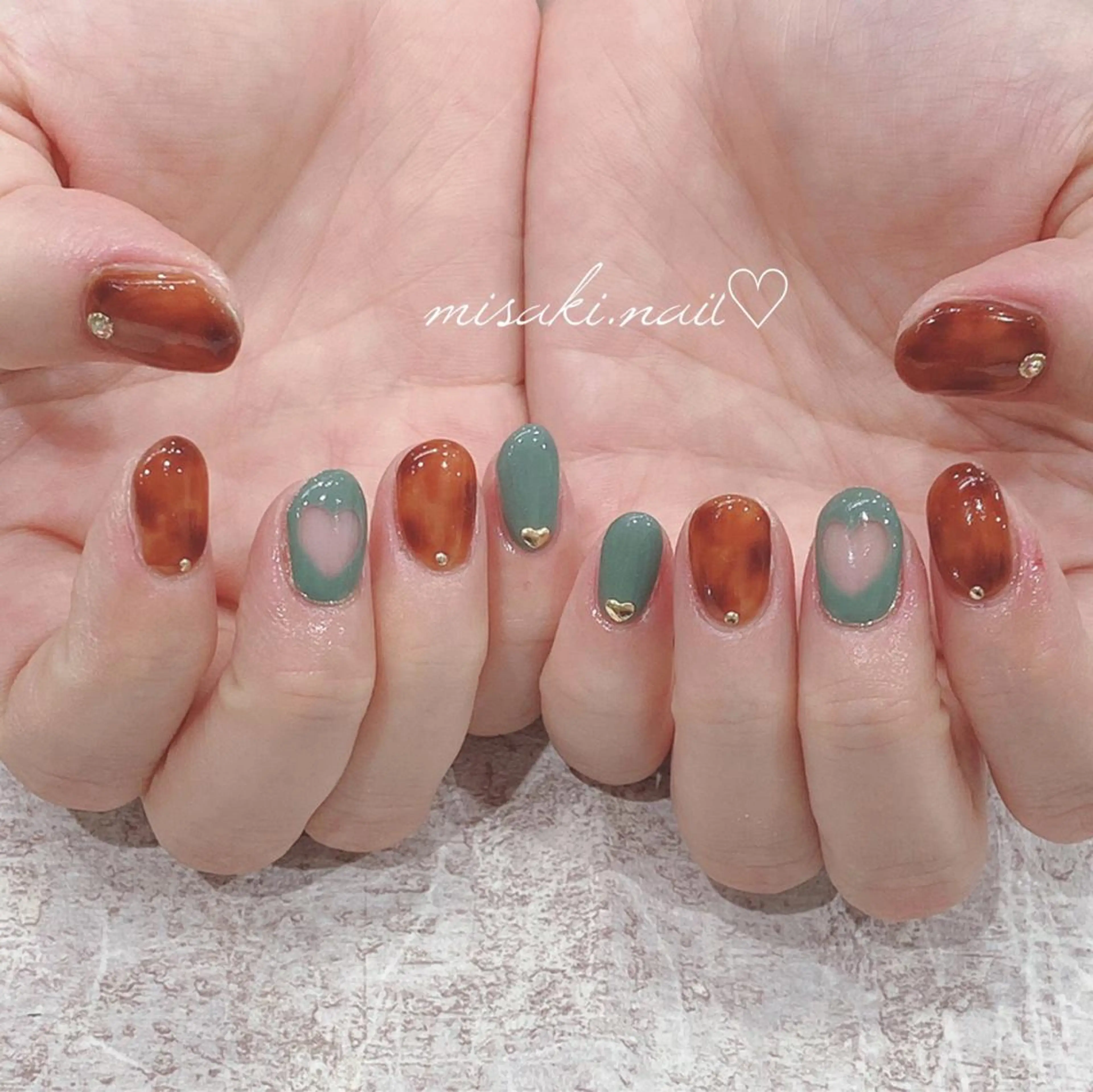 ネイル 韓国ネイル ワンホンネイル ハンドネイル nailsalon miinailsのネイルデザイン