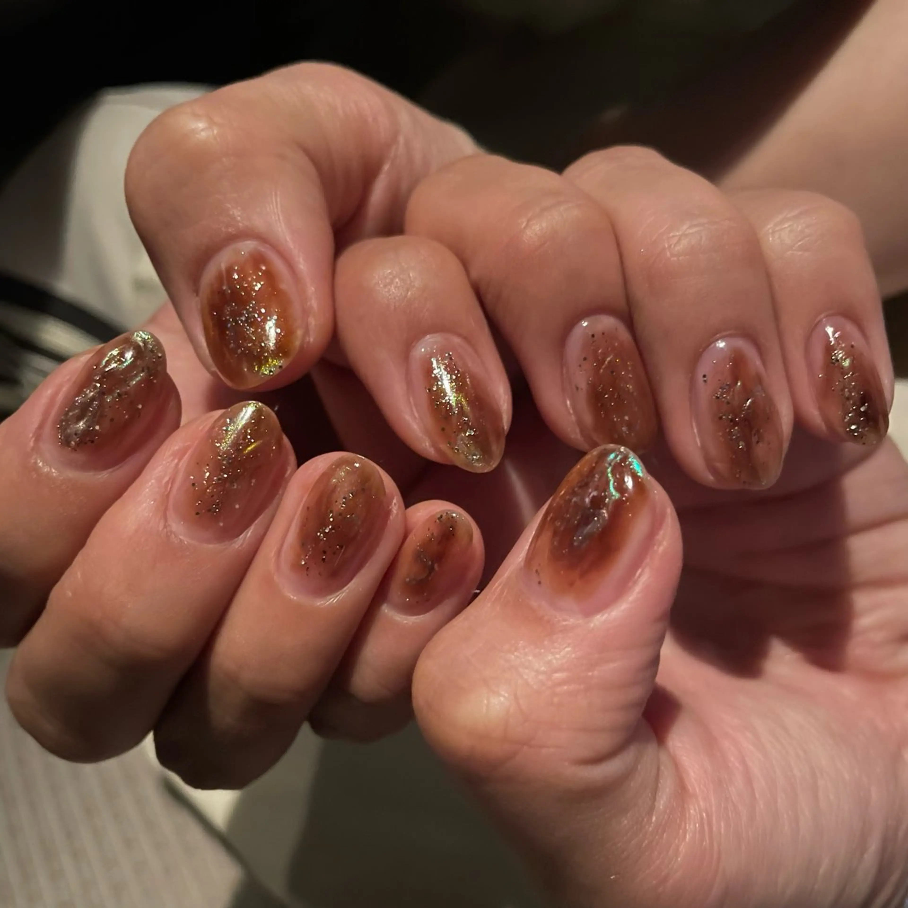 ネイル ハンドネイル ざんねん負け犬ちゃん 南堀江のネイルデザイン