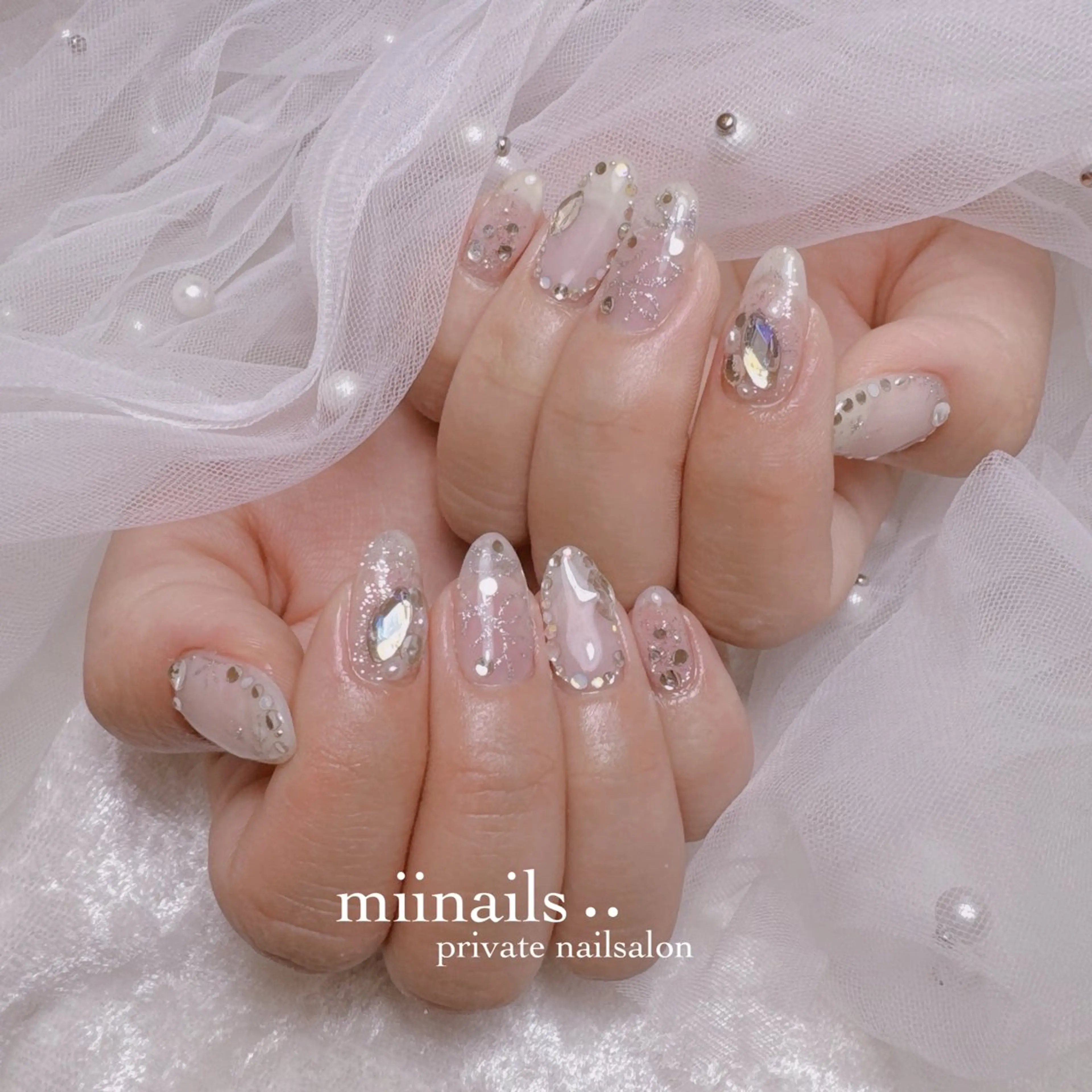 ネイル 韓国ネイル ワンホンネイル ハンドネイル nailsalon miinailsのネイルデザイン