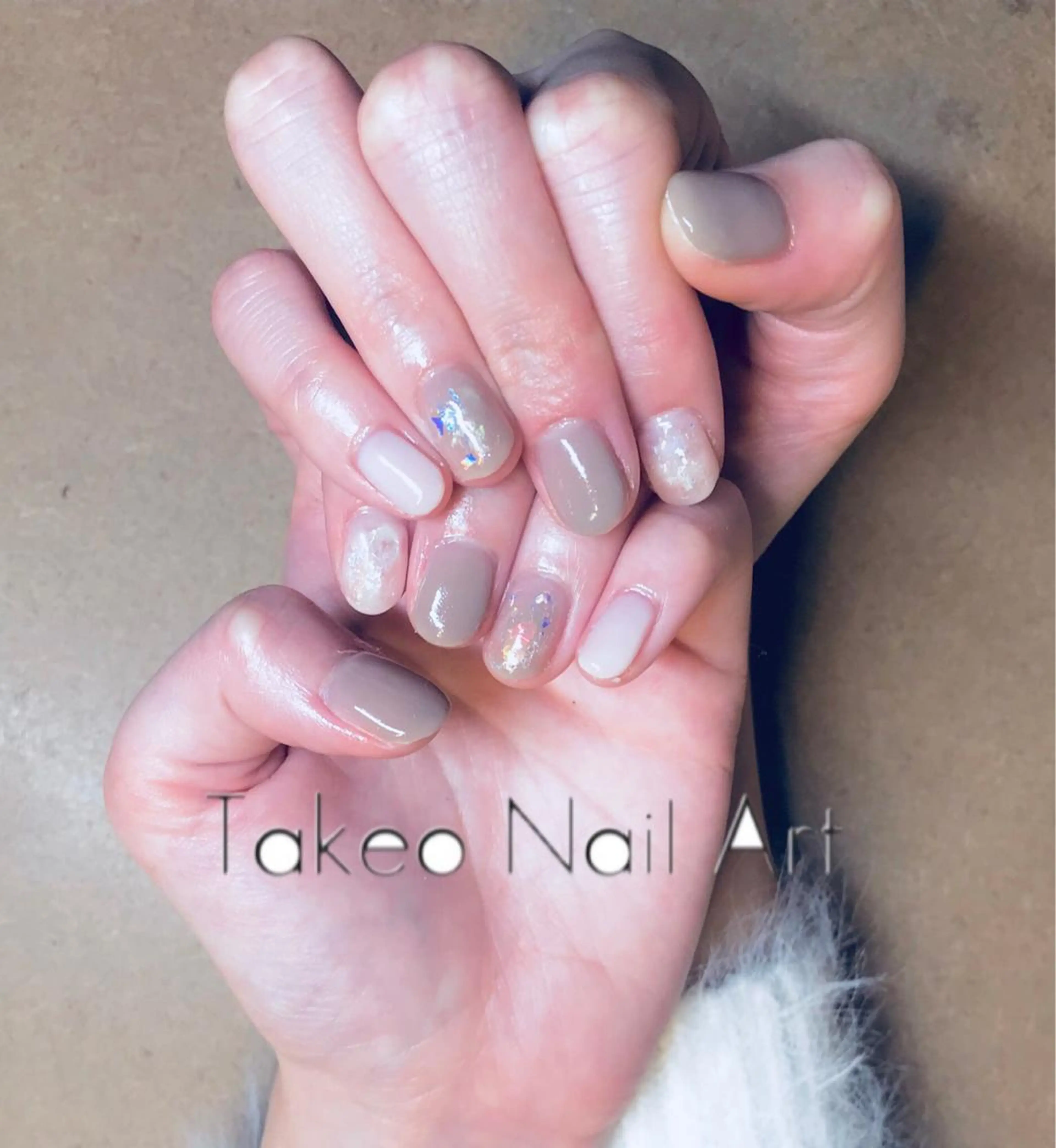 ショート ネイル クリアネイル ホワイト ハンドネイル ハンドケア nail&eye Aoのマツエク・マツパデザイン