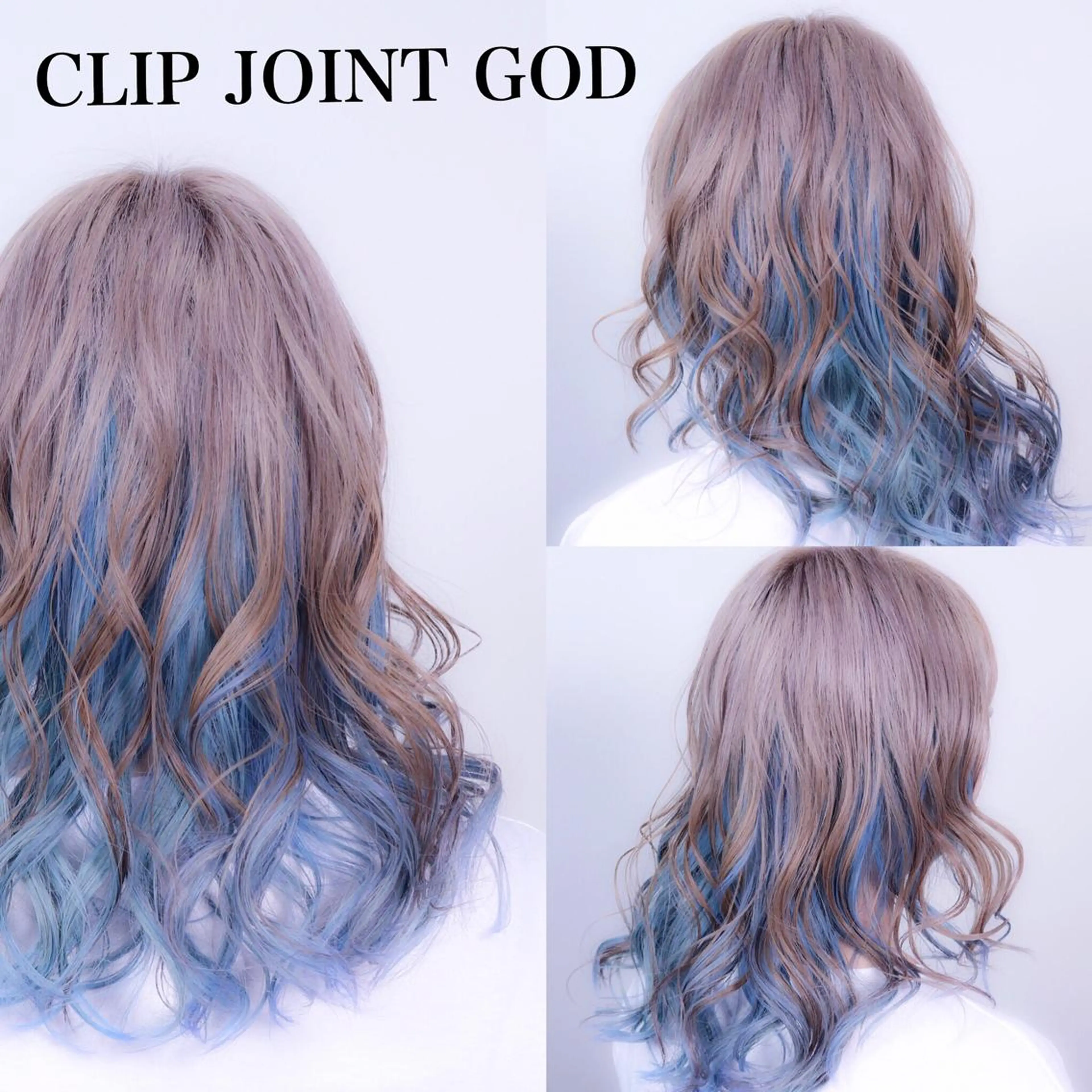 セミロング カラー アッシュ ブリーチ ブルーカラー 透明感カラー ヘアカラー 今泉 周のヘアスタイル