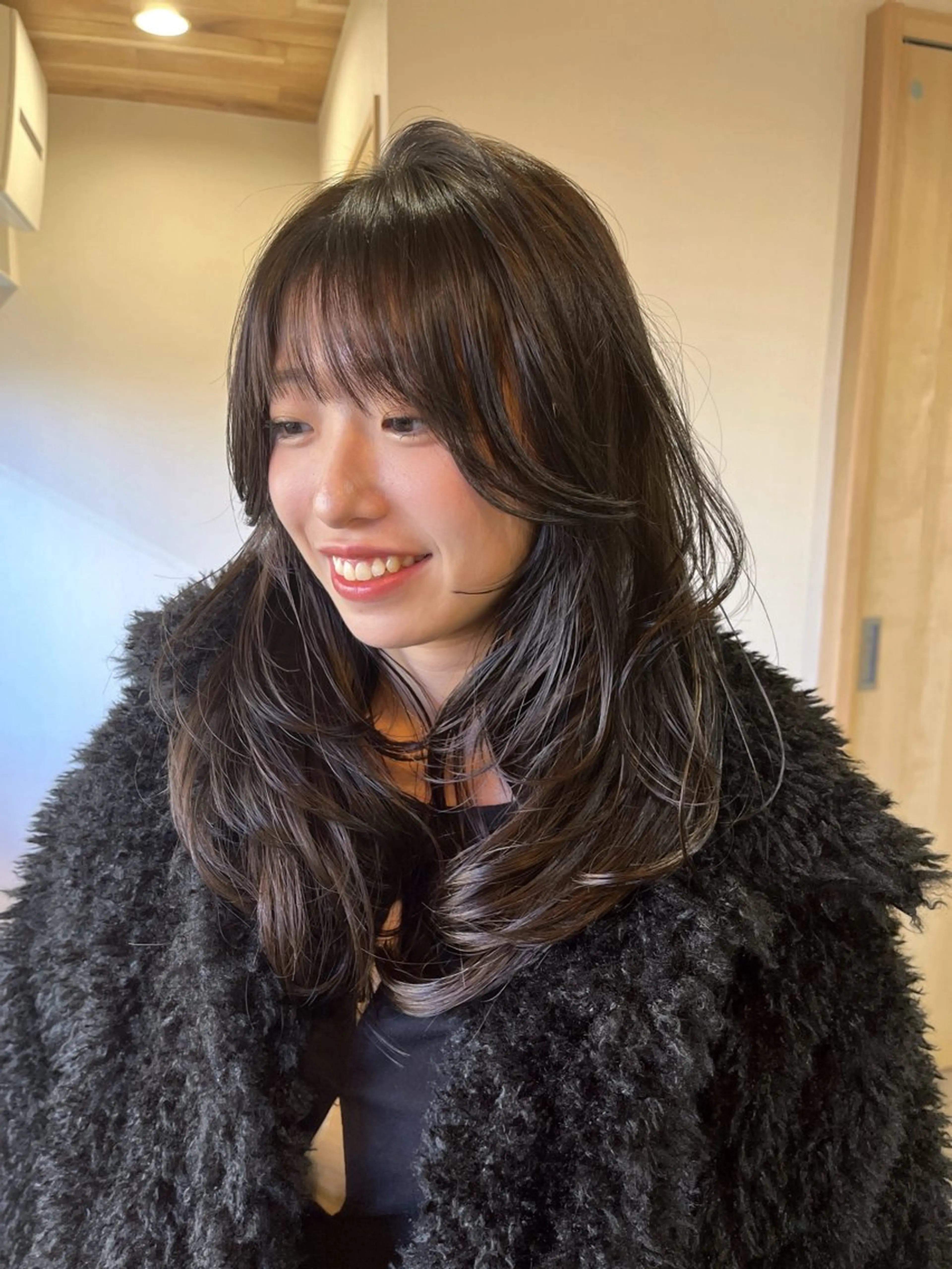 ロング カラー 下石怜子/レイヤー/ 透明感カラーのヘアスタイル