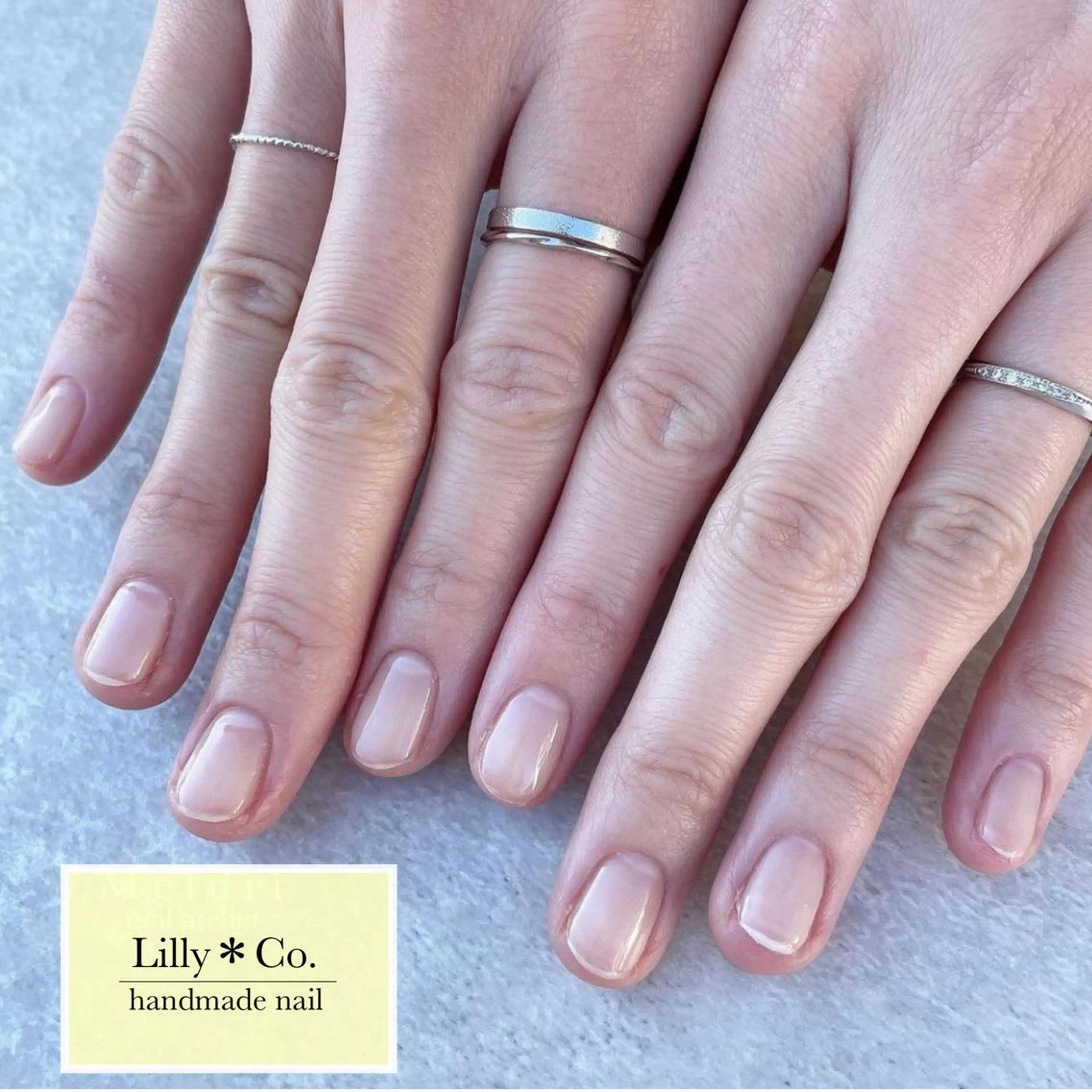 ネイル クリアネイル ハンドネイル ハンドケア Lilly Co.のネイルデザイン