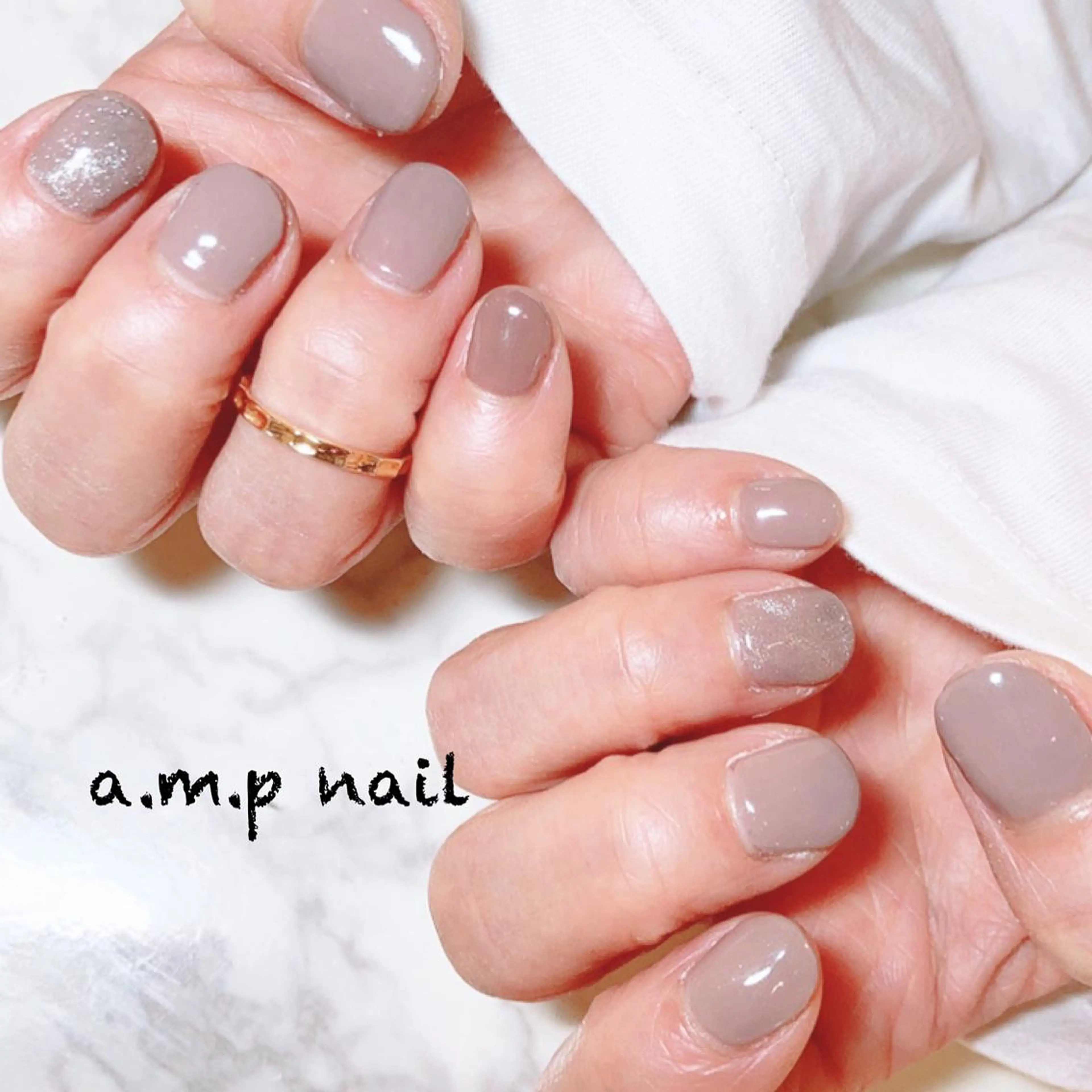 ネイル マグネットネイル ワンカラーネイル ハンドネイル a.m.p nail所属・高山 奈津美のネイルデザイン