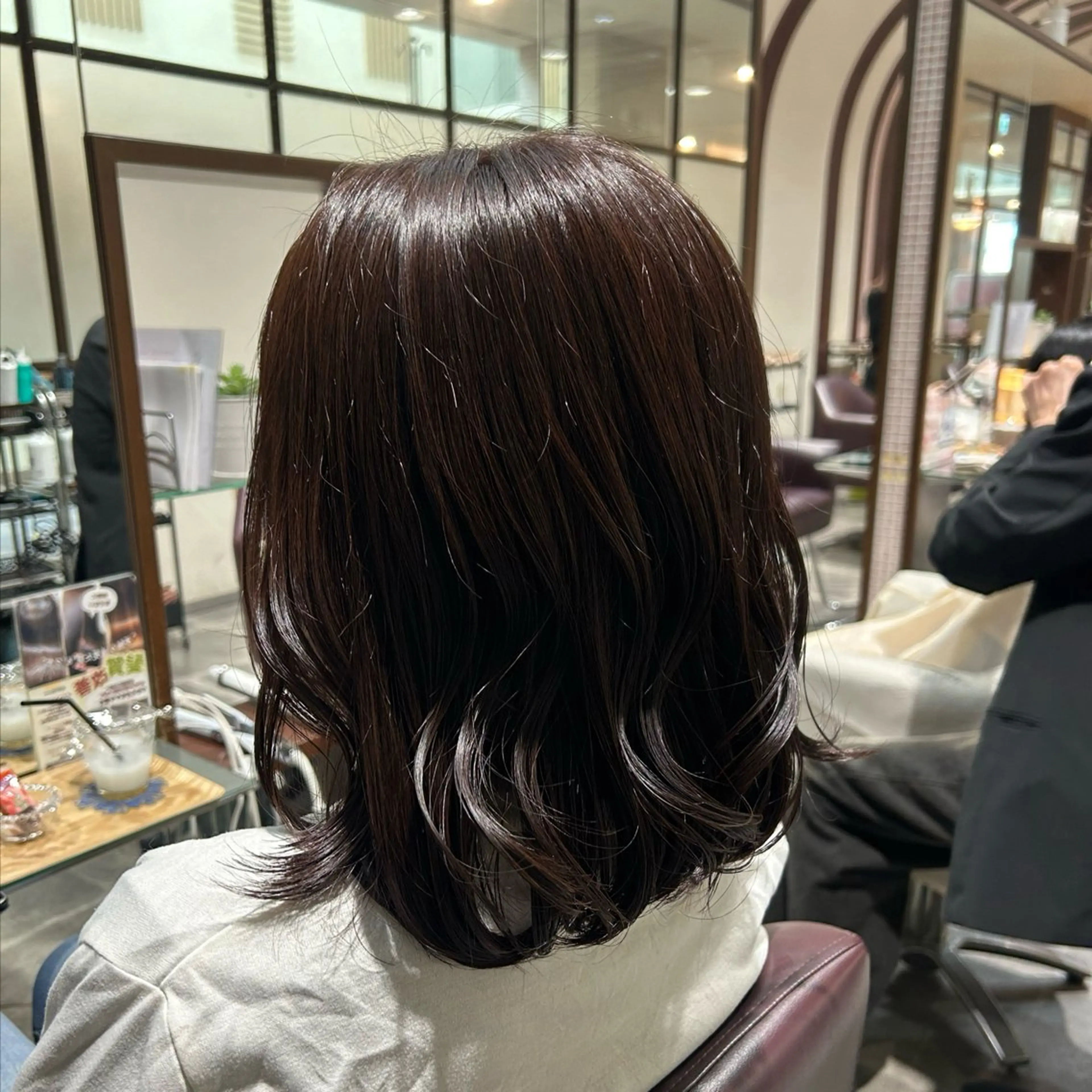 ミディアム LaBless あべのキューズサロン所属・艶カラー/あいか💜 天王寺阿倍野のヘアスタイル