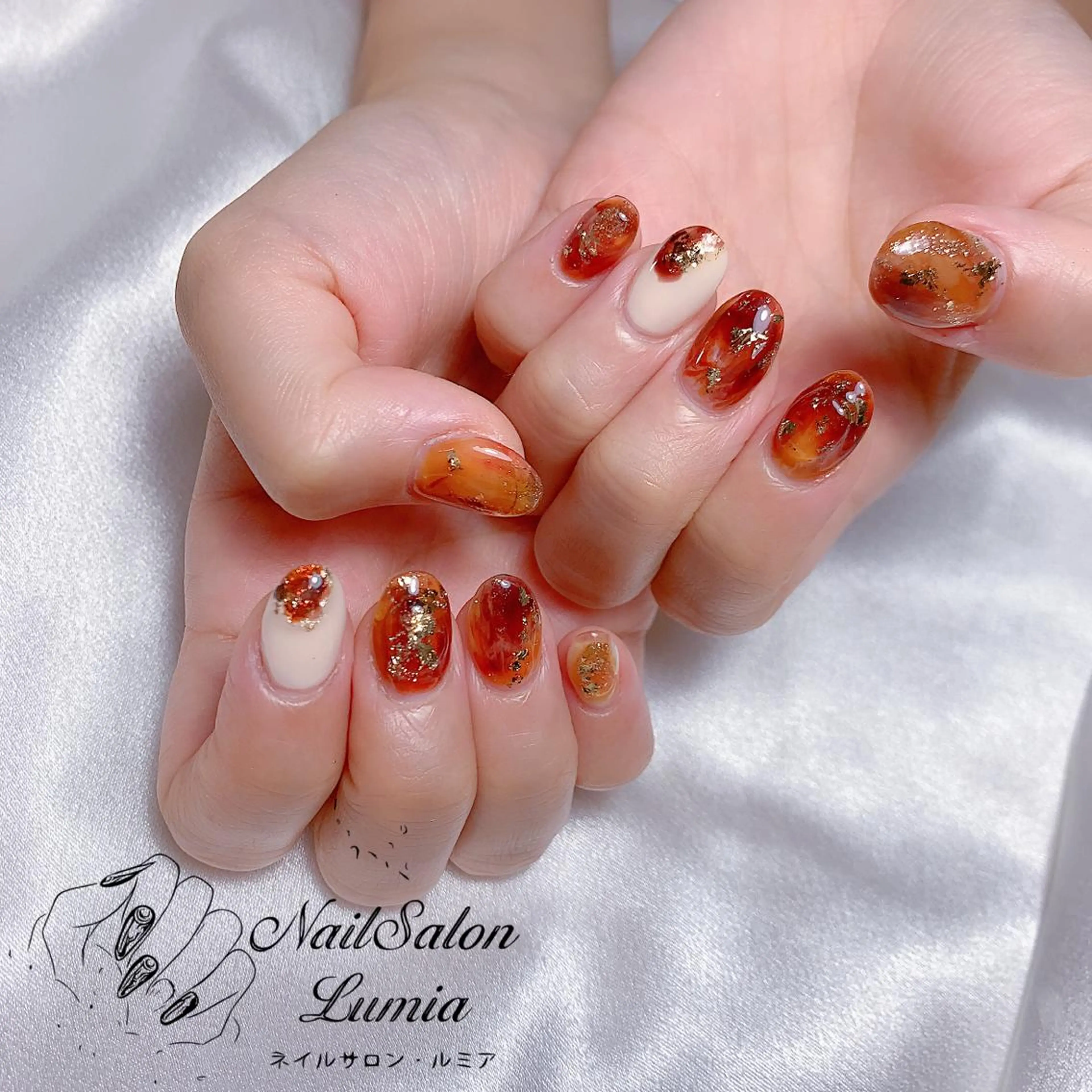 ネイル ハンドネイル ネイルサロン ルミア Lumia 店長のネイルデザイン