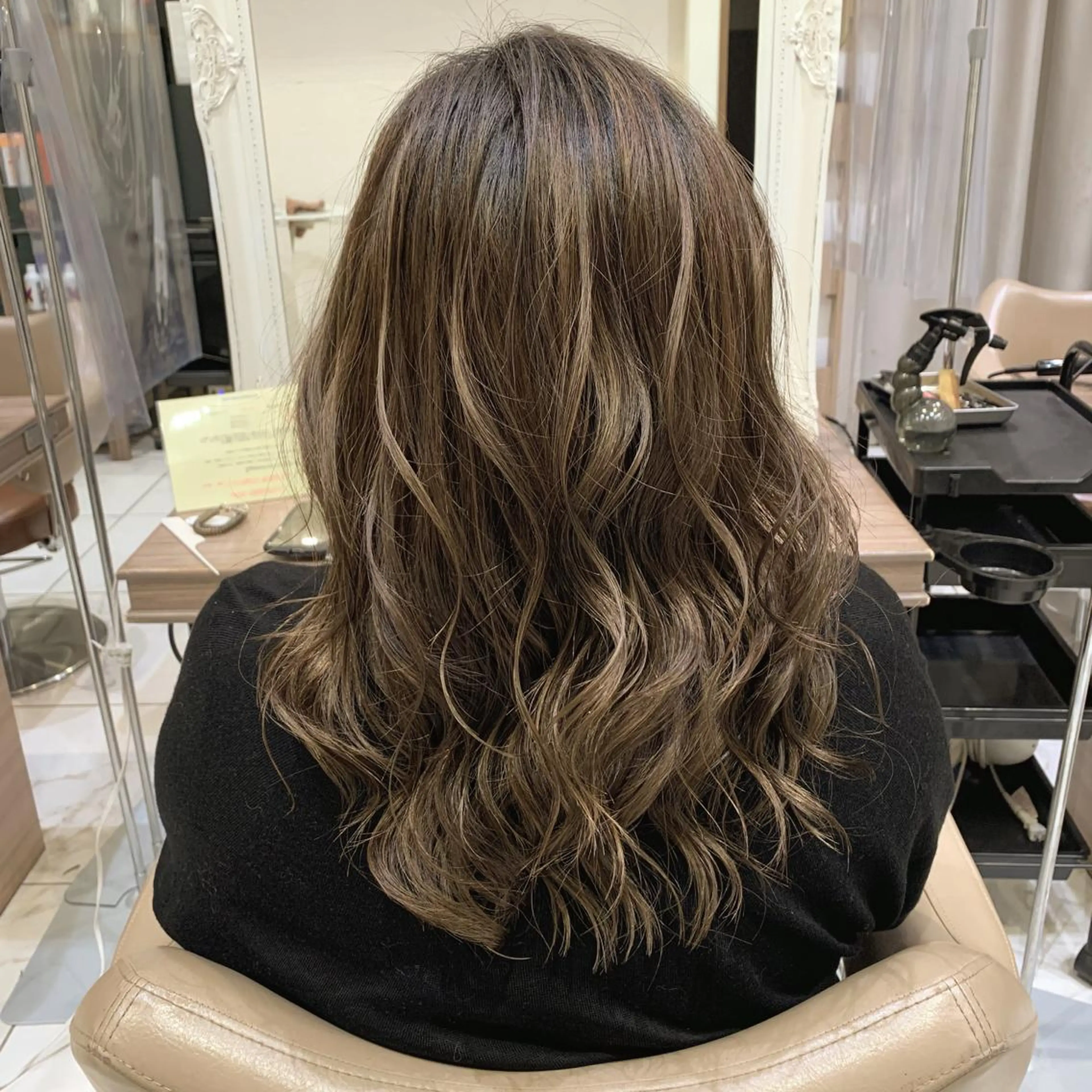 セミロング カラー ヘアアレンジ 【ボブ・ショート】 Ash茗荷谷店のヘアスタイル