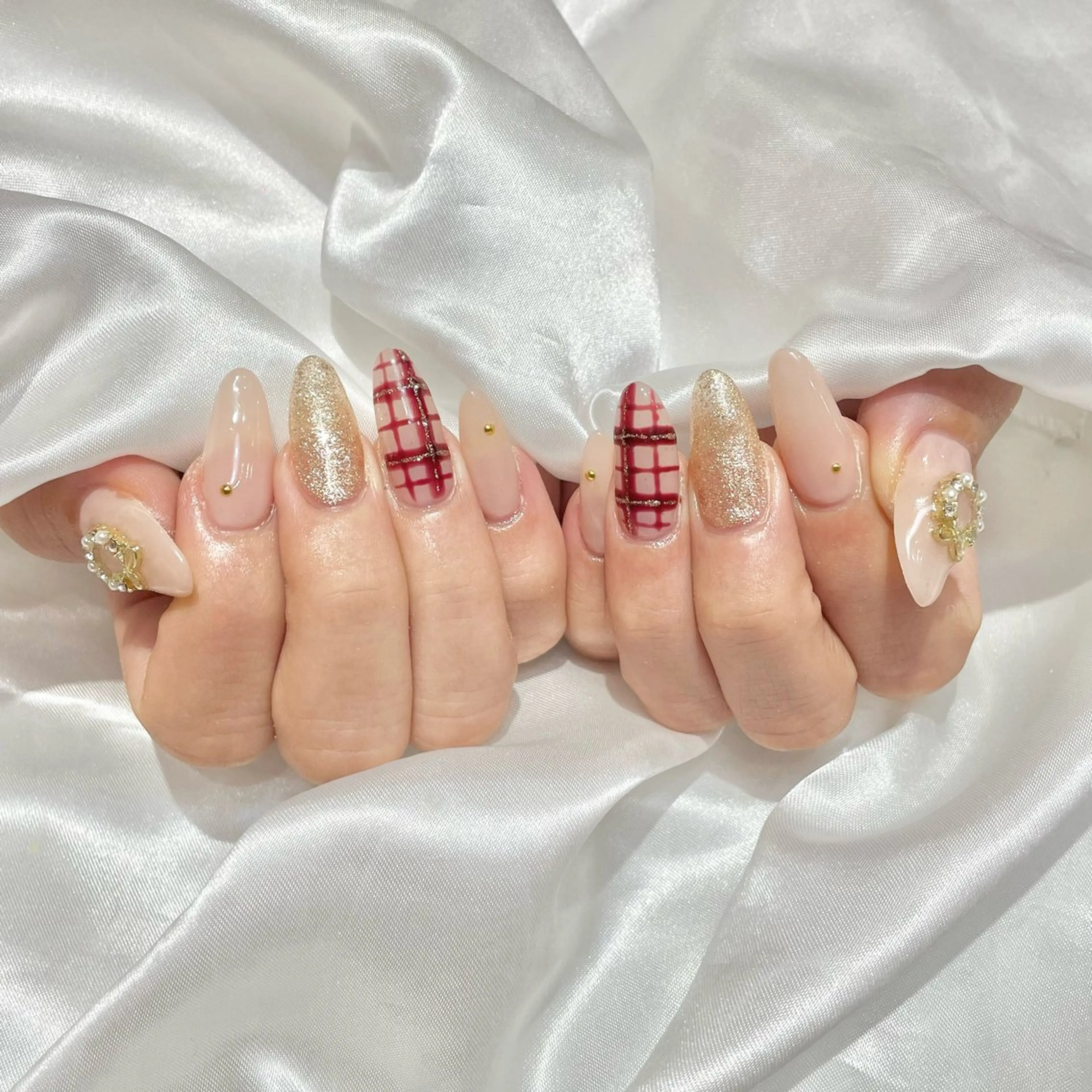 ネイル 冬ネイル クリスマス WISTERIA midoriのネイルデザイン