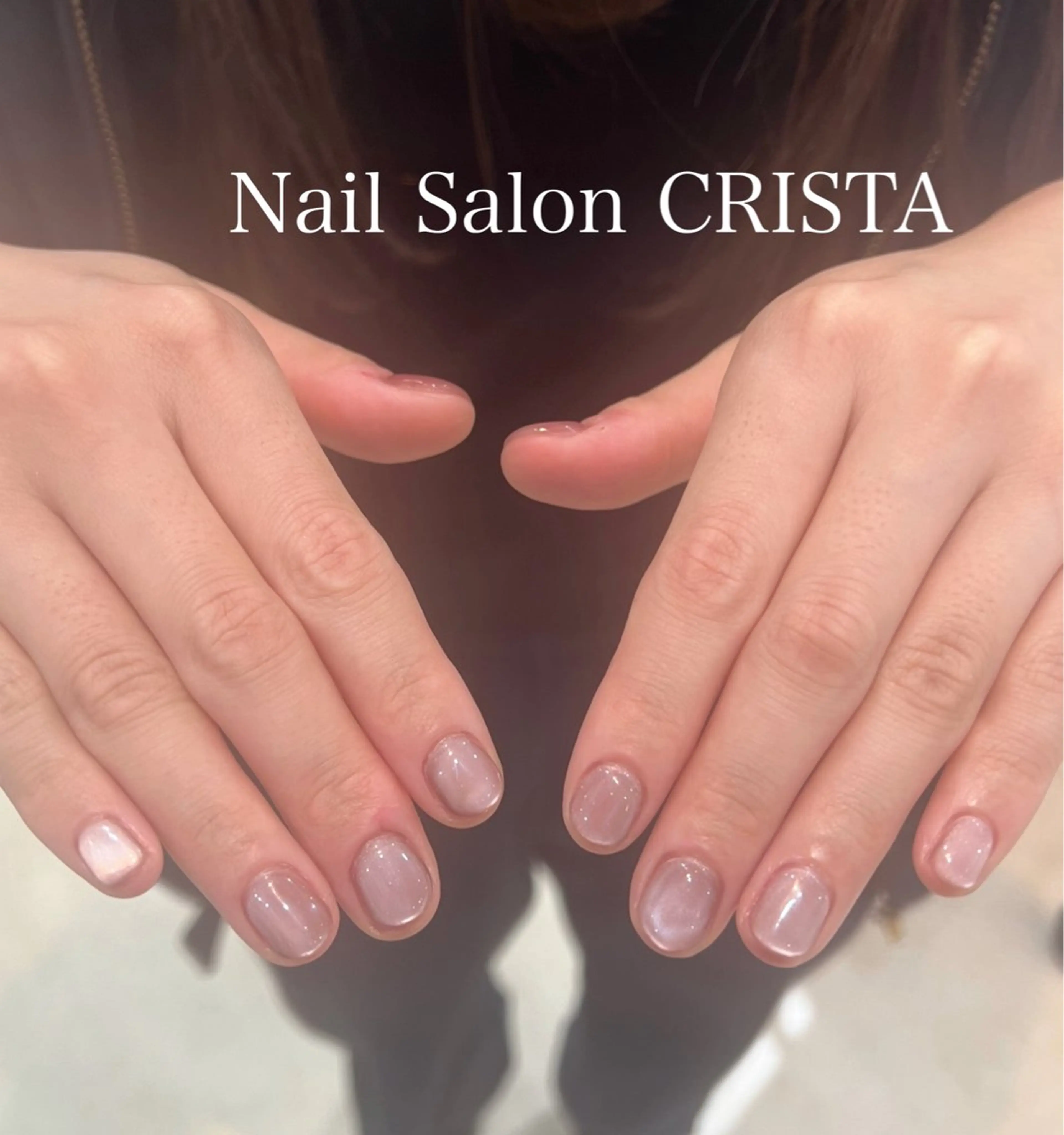 ネイル ジェルネイル マグネットネイル パラジェル ピンク ハンドネイル Nail Salon CRISTA所属・CRISTA chikakoのネイルデザイン