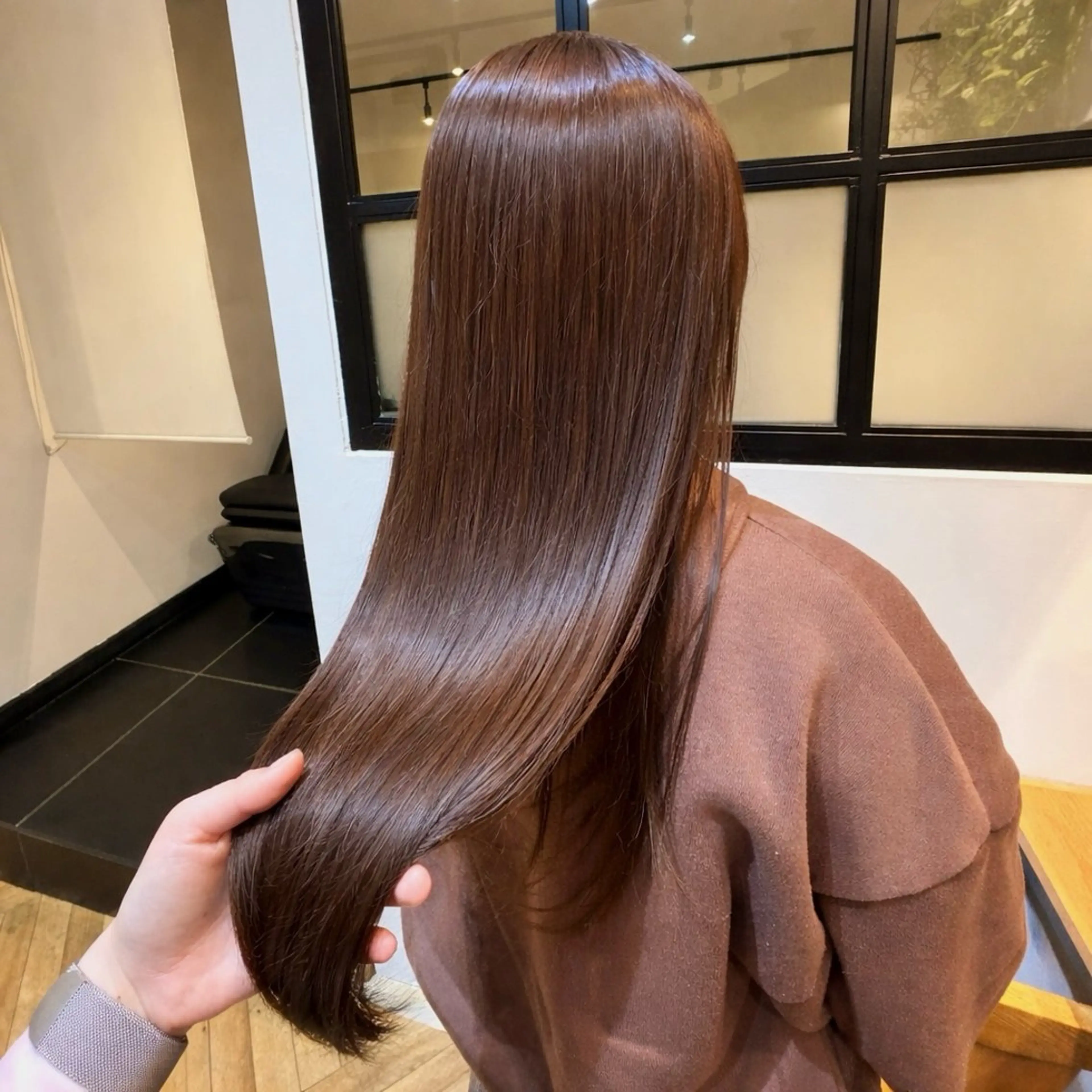 ロング カラー ブラウンカラー 透明感カラー ヘアカラー トリートメント Rika🎀美髪矯正 /透明感カラー🫧のヘアスタイル