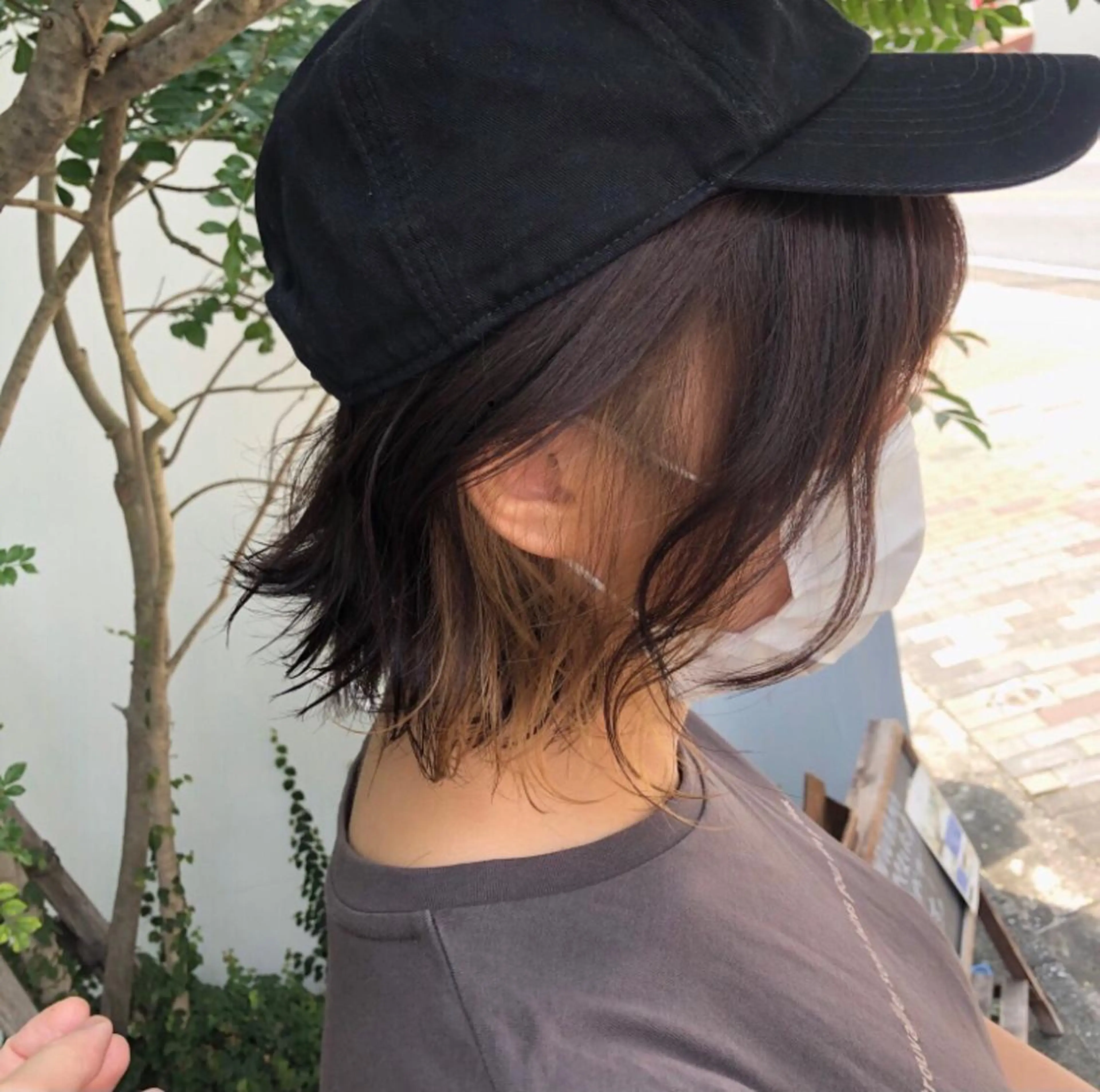 【イヤリングカラー🌿】カット＋インナーカラー¥15500の写真