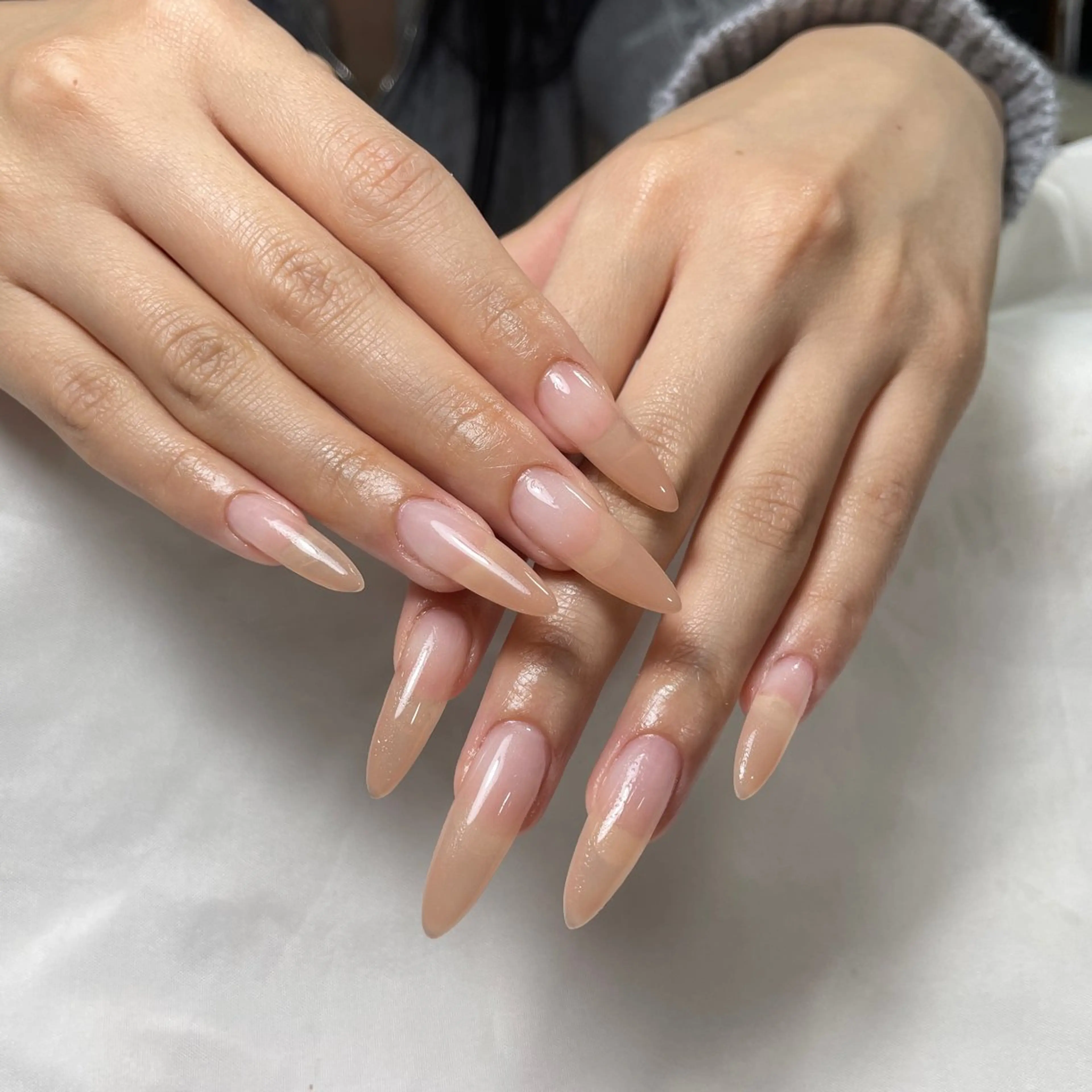 ネイル アートネイル フレンチネイル ジェルネイル グラデーション 韓国ネイル ハンドネイル 久保田 マリコのネイルデザイン