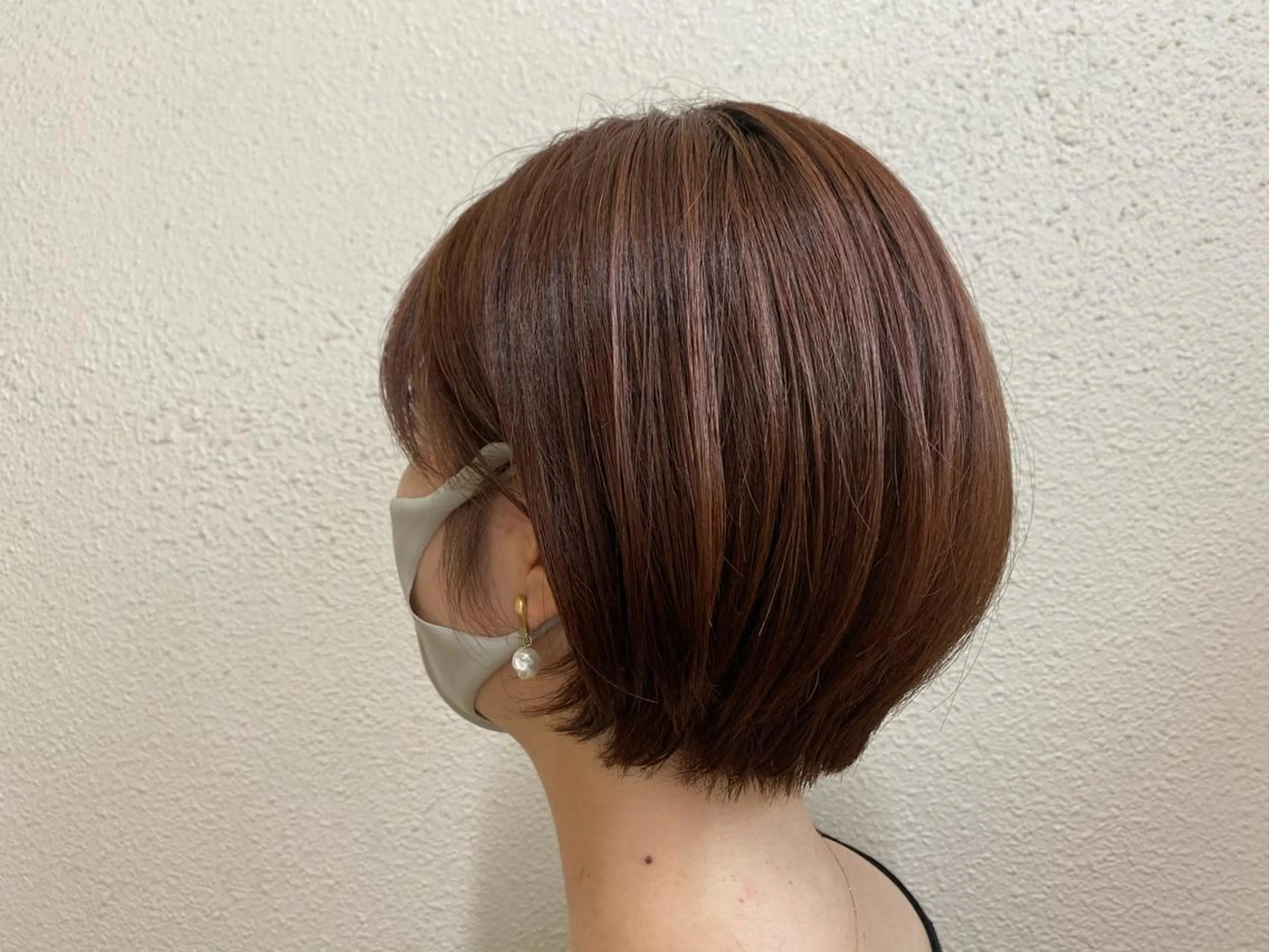 ショート パーマ ショートボブ 丸みショート ボブ ショートヘア カット ヘアカラー トリートメント 半個室女性salon 🩰Natsumiのヘアスタイル