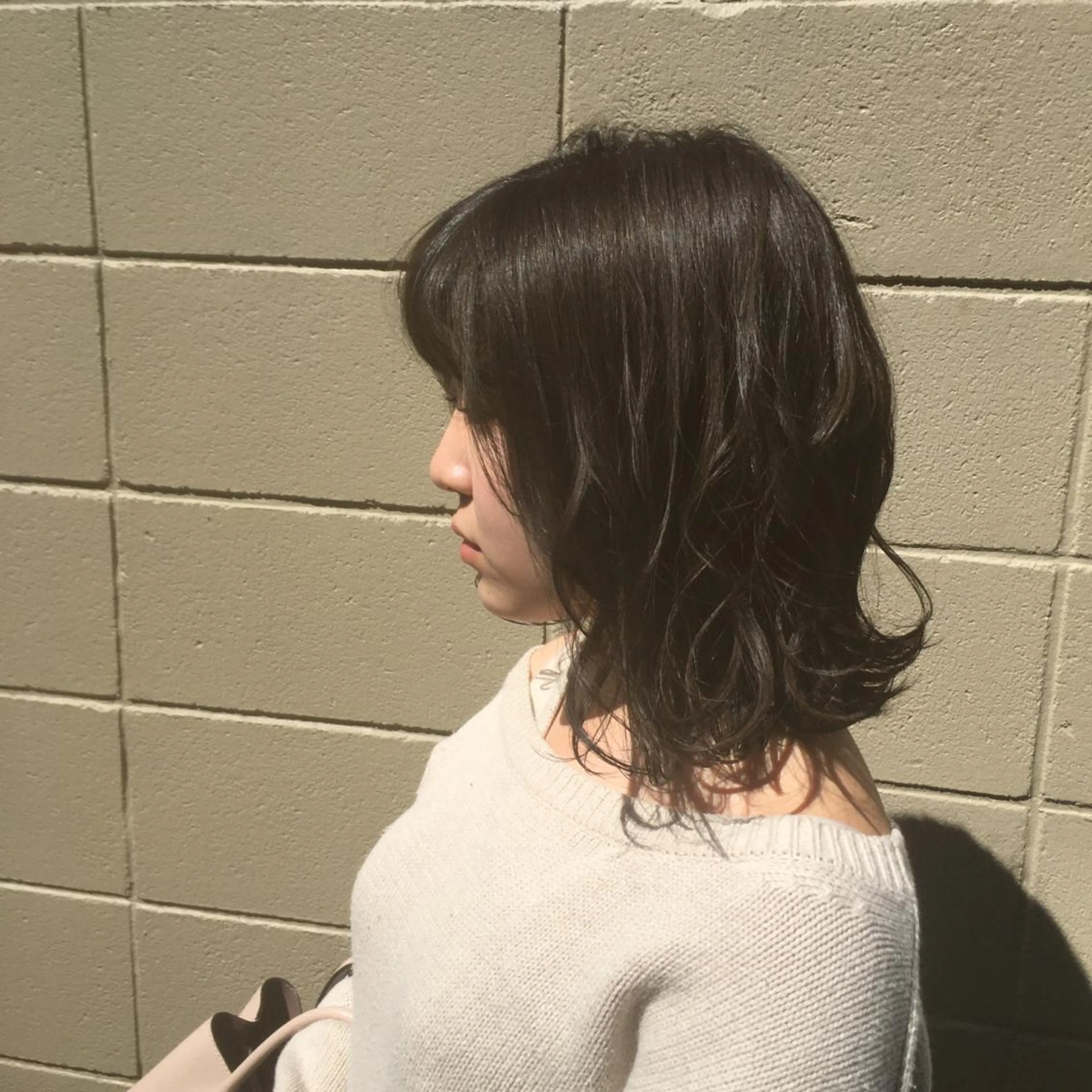 セミロング カラー カット ヘアカラー トリートメント しのはら まどかのヘアスタイル