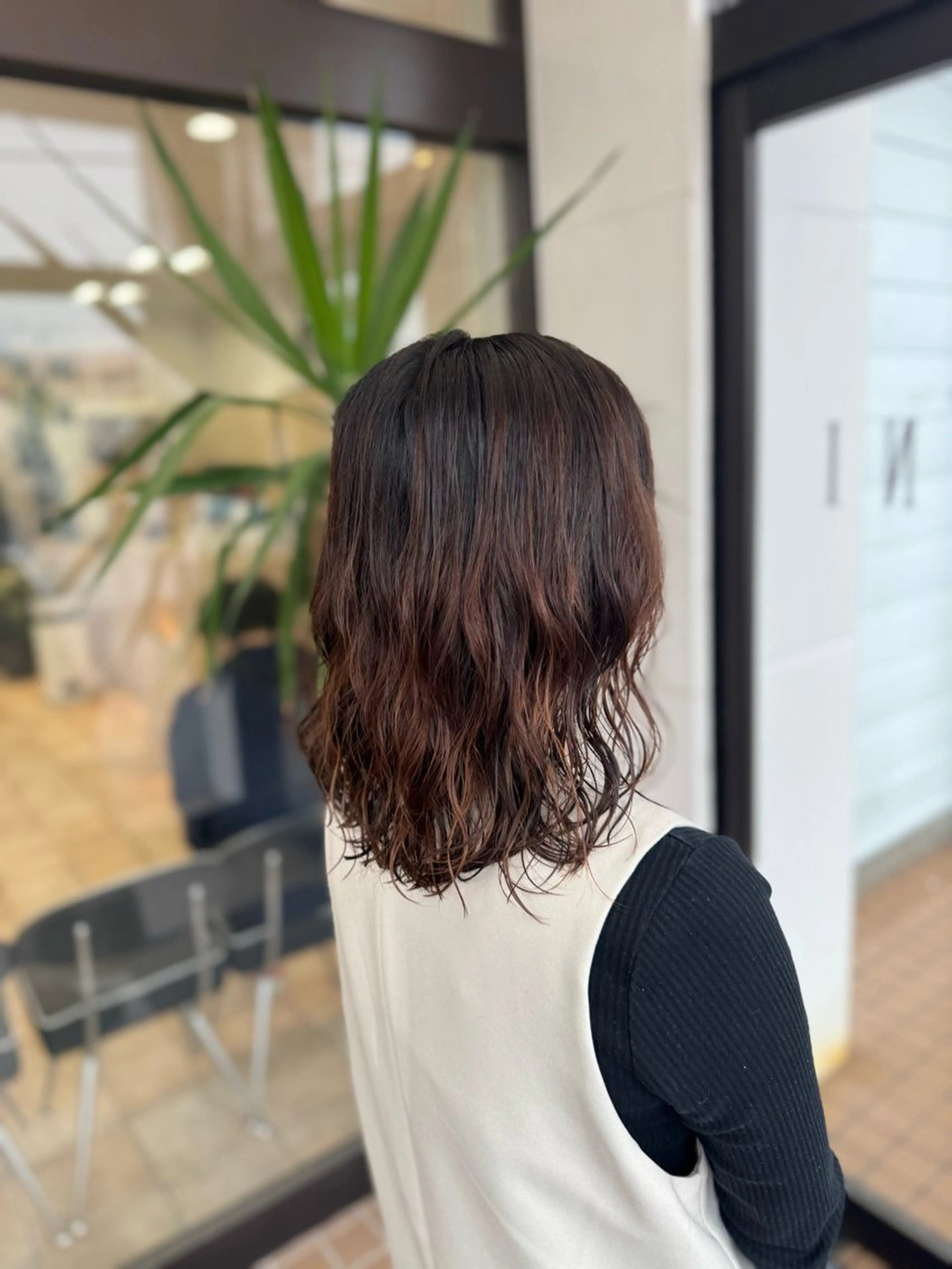 セミロング セミロングパーマ パーマ 🇰🇷韓国風顔周り NANAMI🇰🇷のヘアスタイル