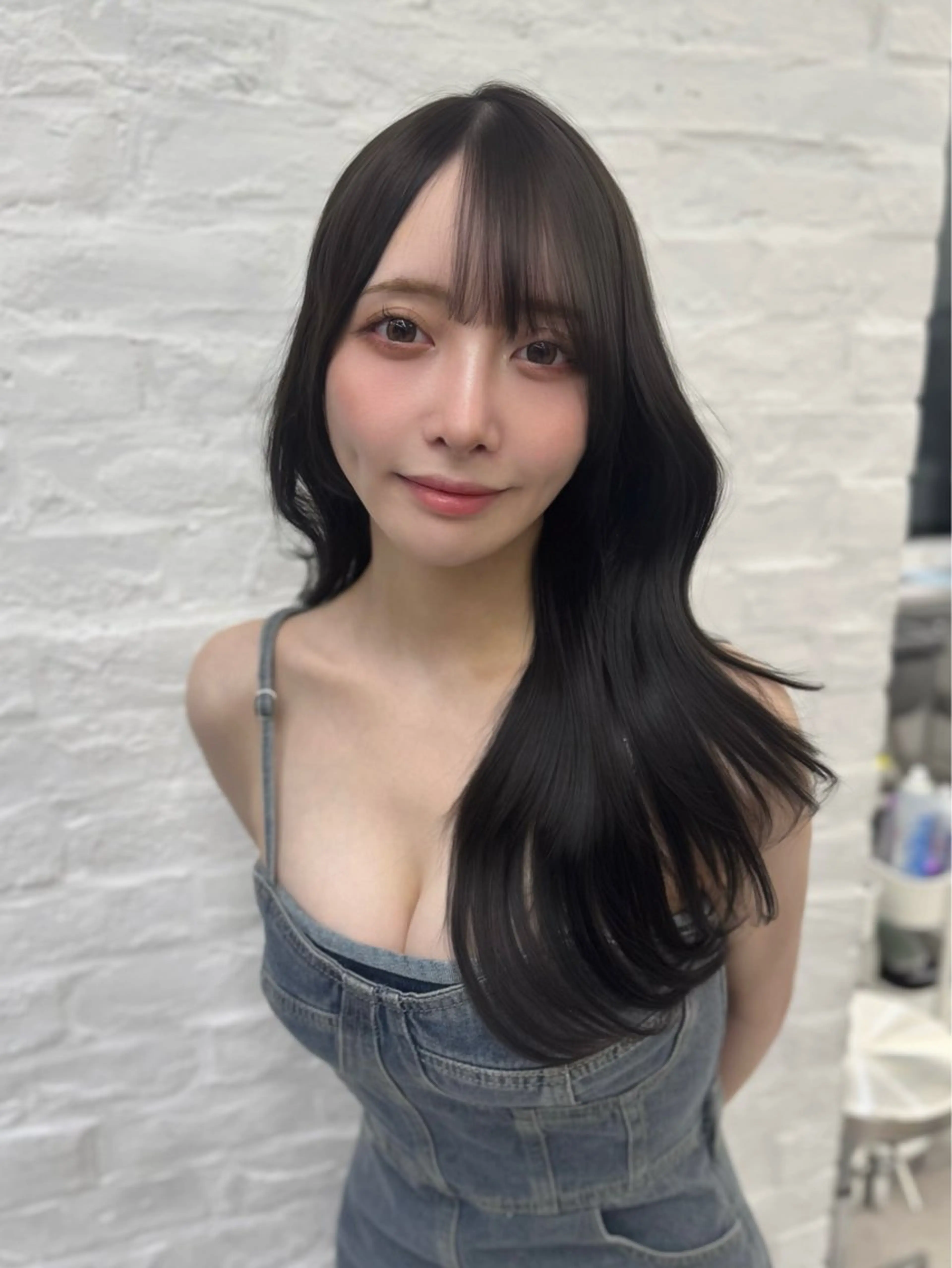 ロング カラー カット ヘアカラー 高島大登/顔周り /レイヤーカットのヘアスタイル