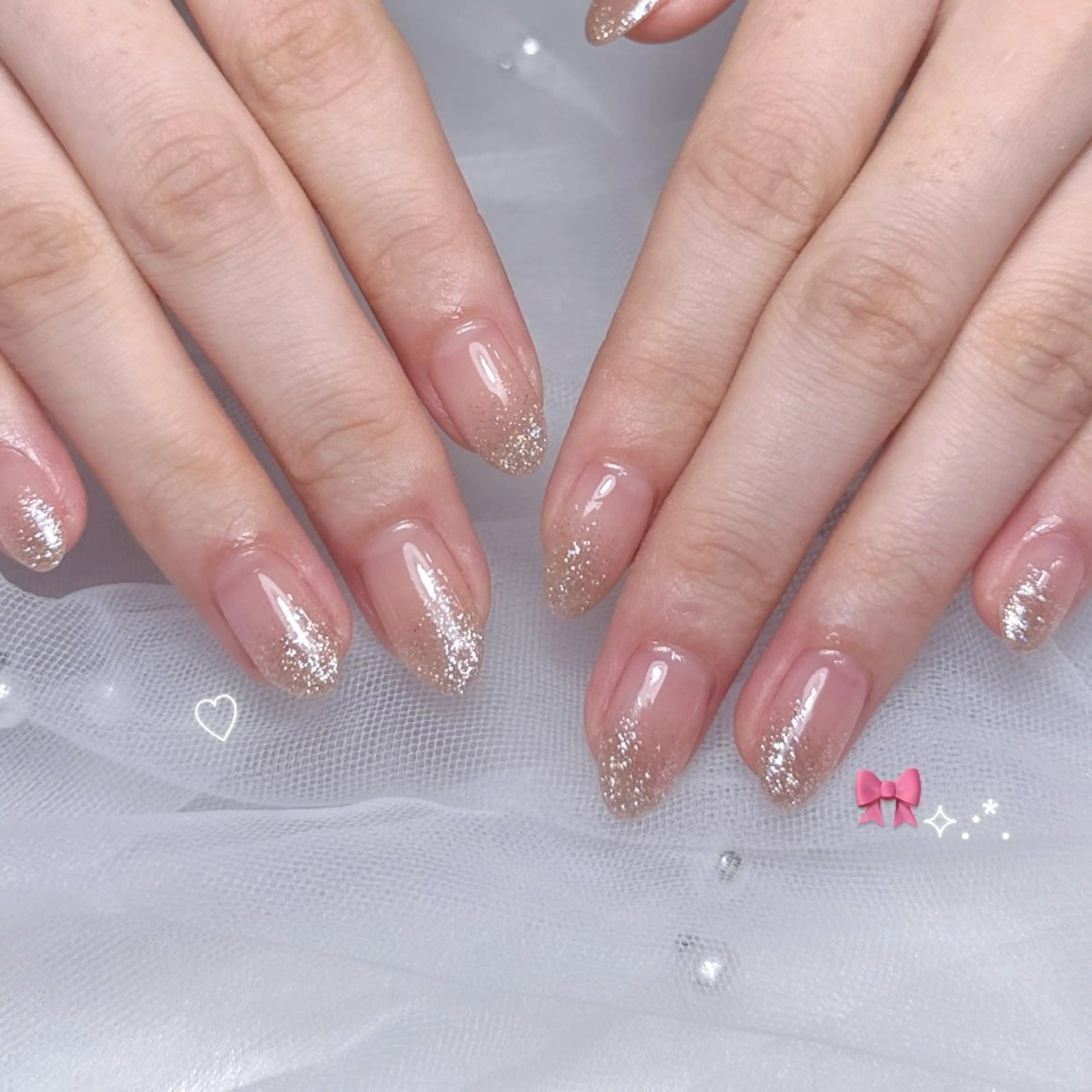 ワンカラー.ラメグラ(オフ込み)の写真