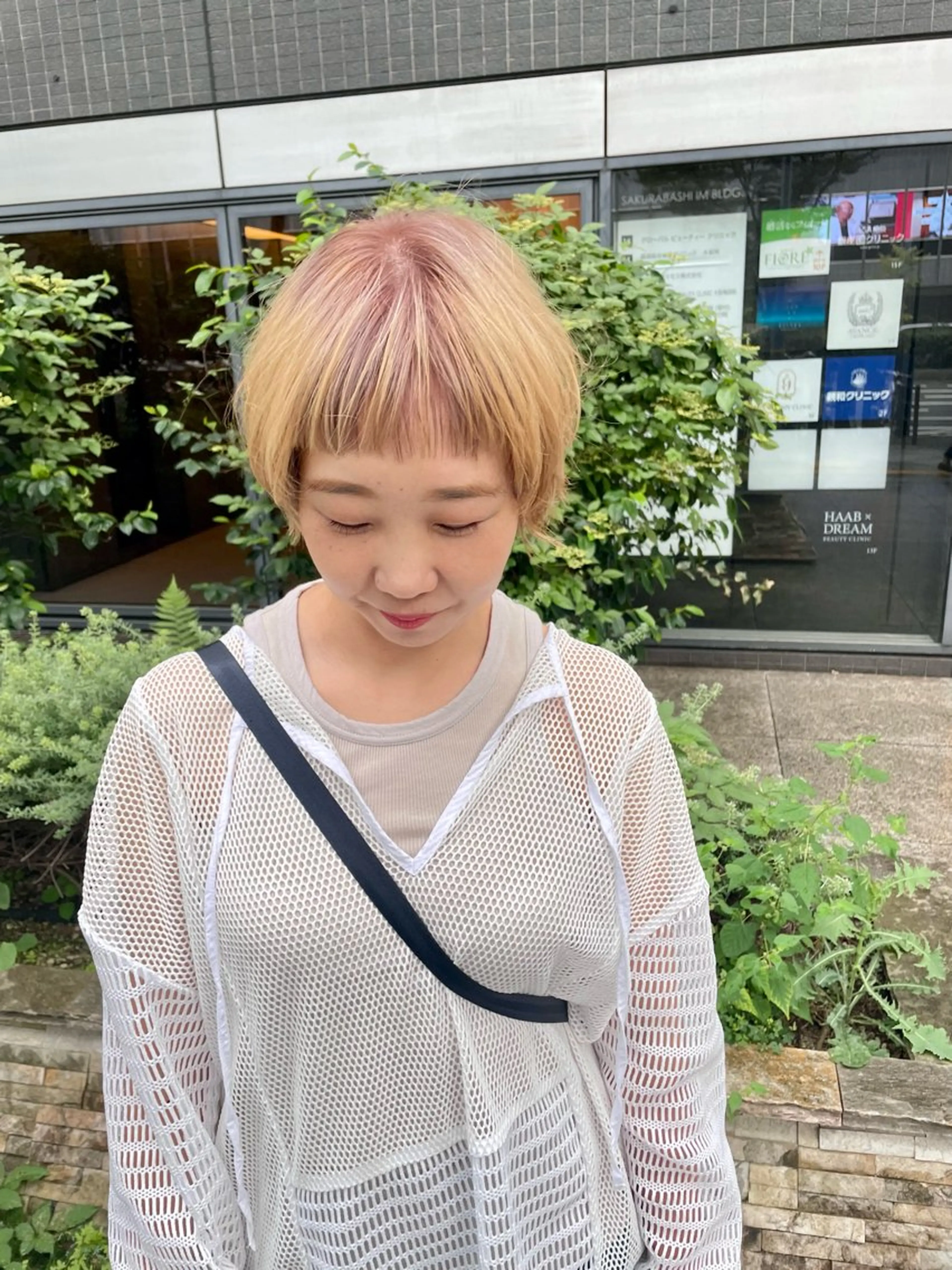 ミディアム カラー パーマ ヘアアレンジ メンズ ベージュカラー カット ヘアカラー トリートメント tatsumi/ボブ ウルフ/レイヤーのヘアスタイル