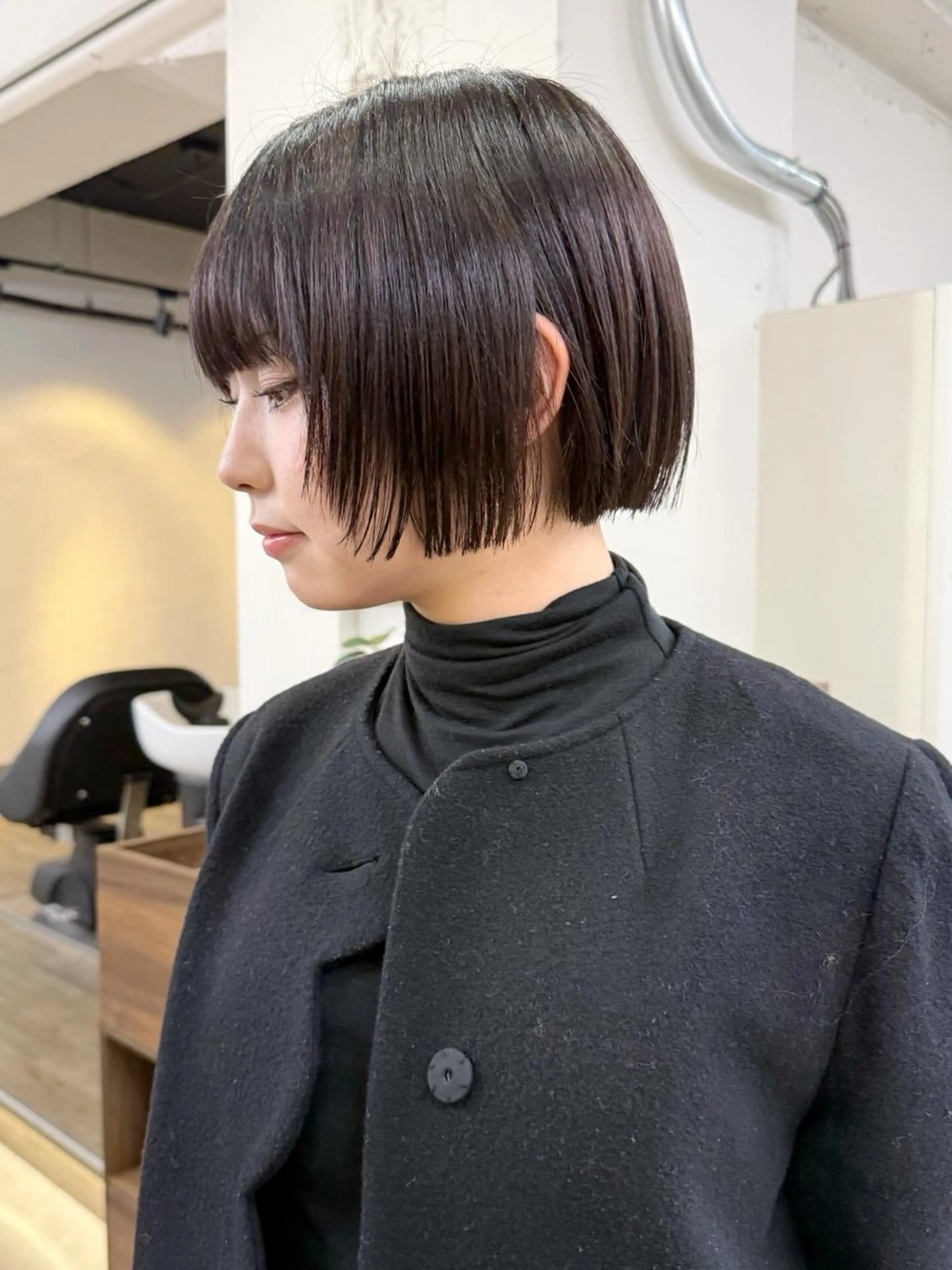 ショート カラー カット ヘアカラー トリートメント ‎♡アヤメ/レイヤー ボブ♡渋谷のヘアスタイル