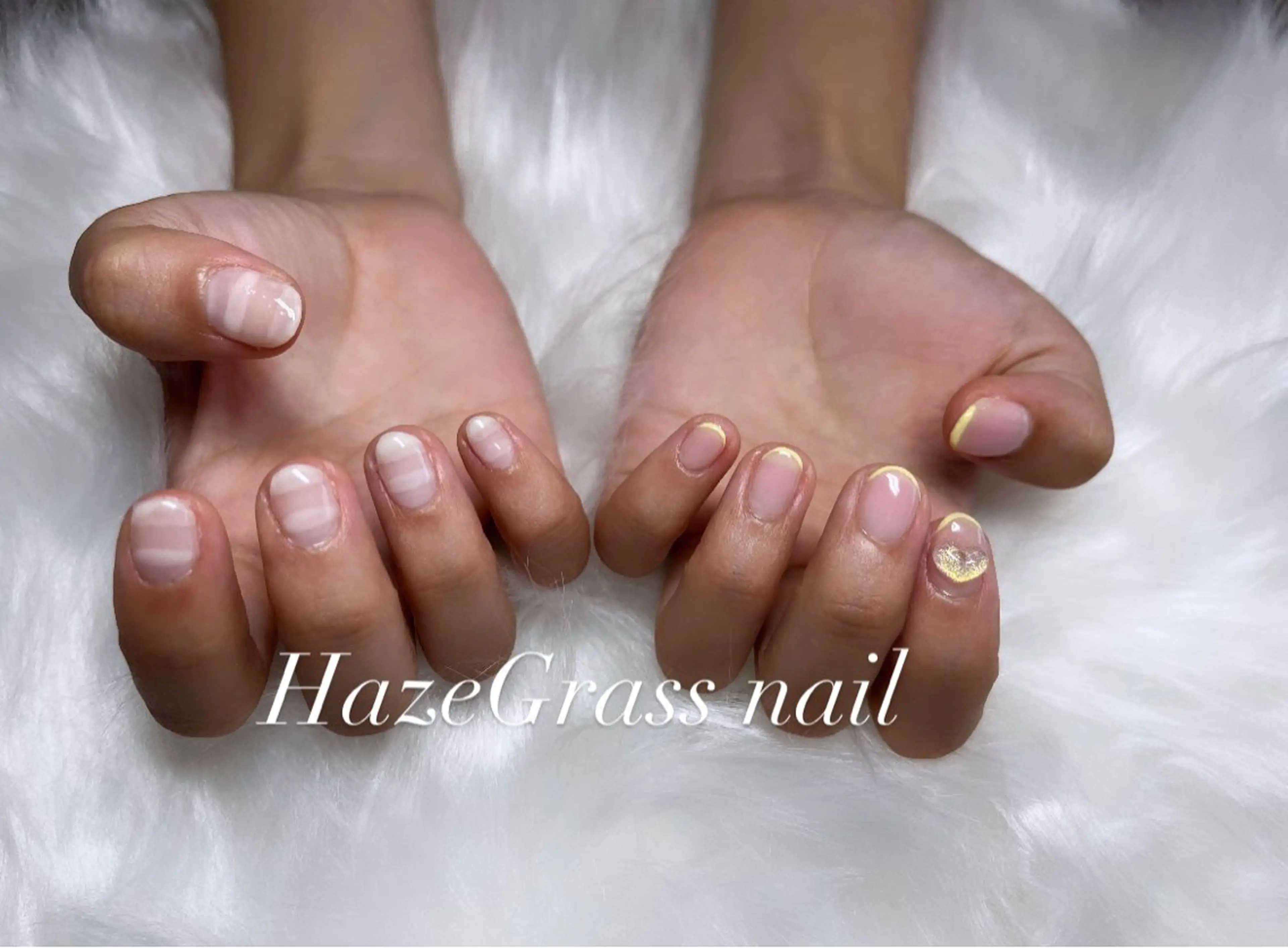 ショート HazeGrass NAILのネイルデザイン