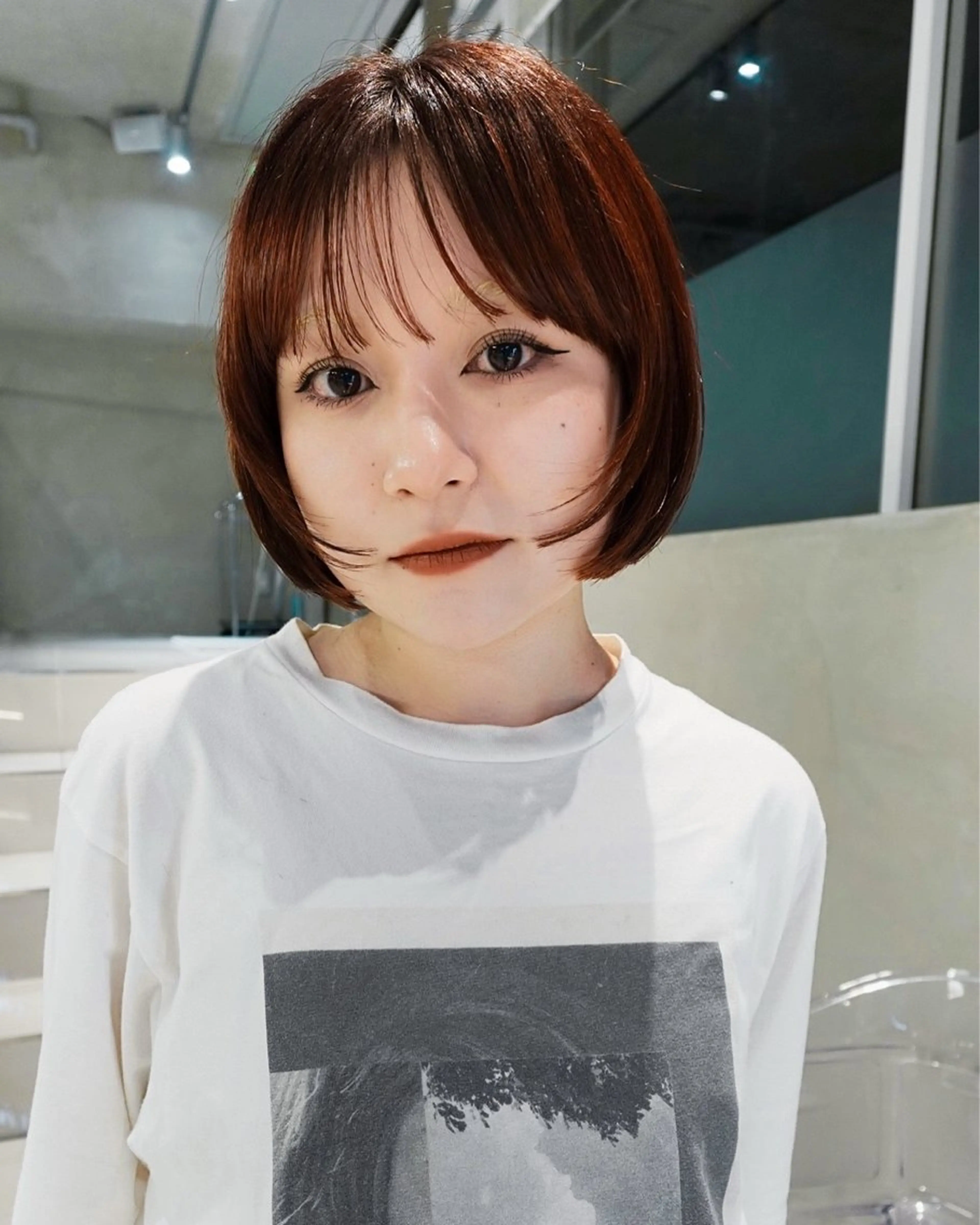 ショート カラー ボブ カット ヘアカラー 透明感カラー/set /hana🍀🪽‪のヘアスタイル