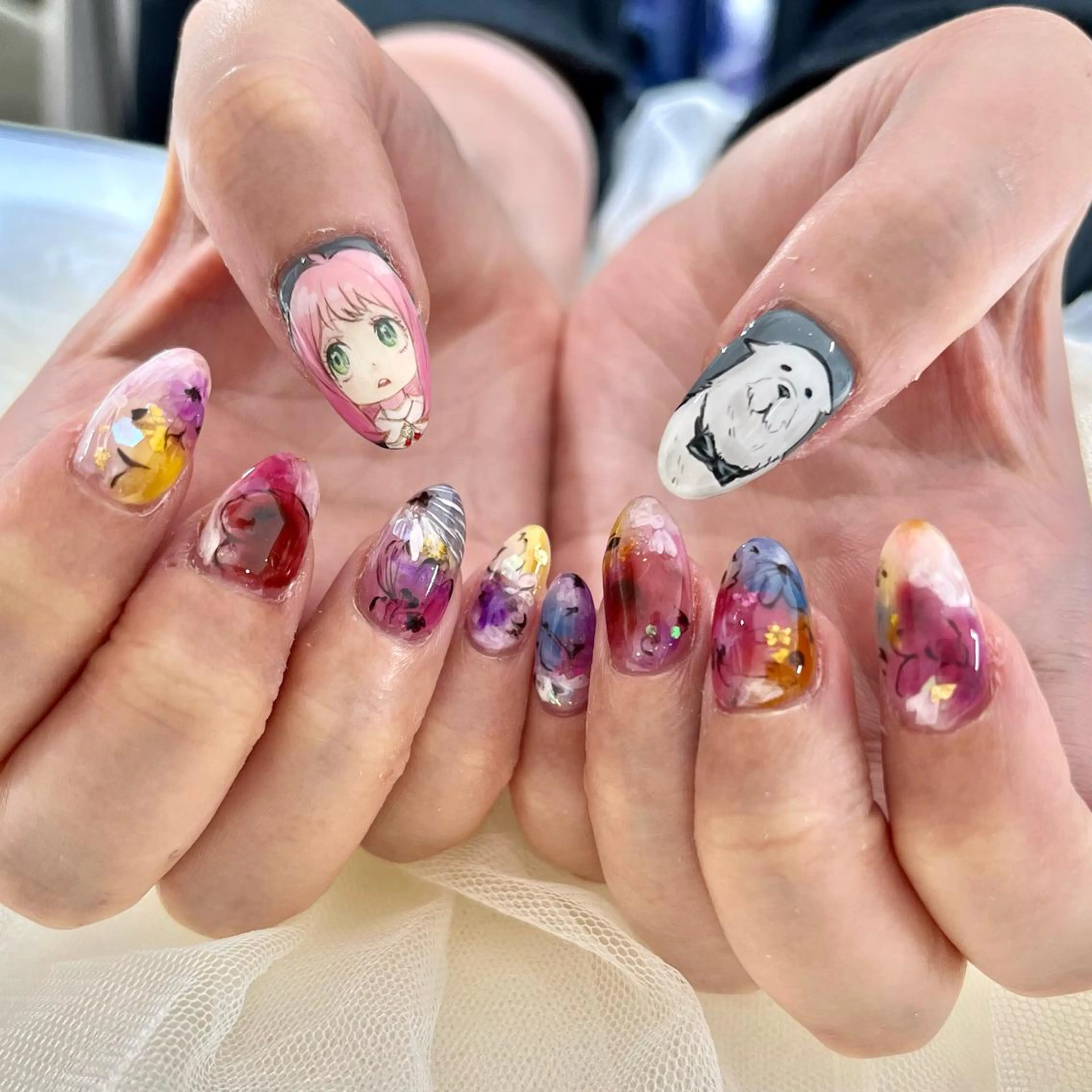 セミロング ハンドネイル 池袋痛ネイル Nok. 渡辺のネイルデザイン