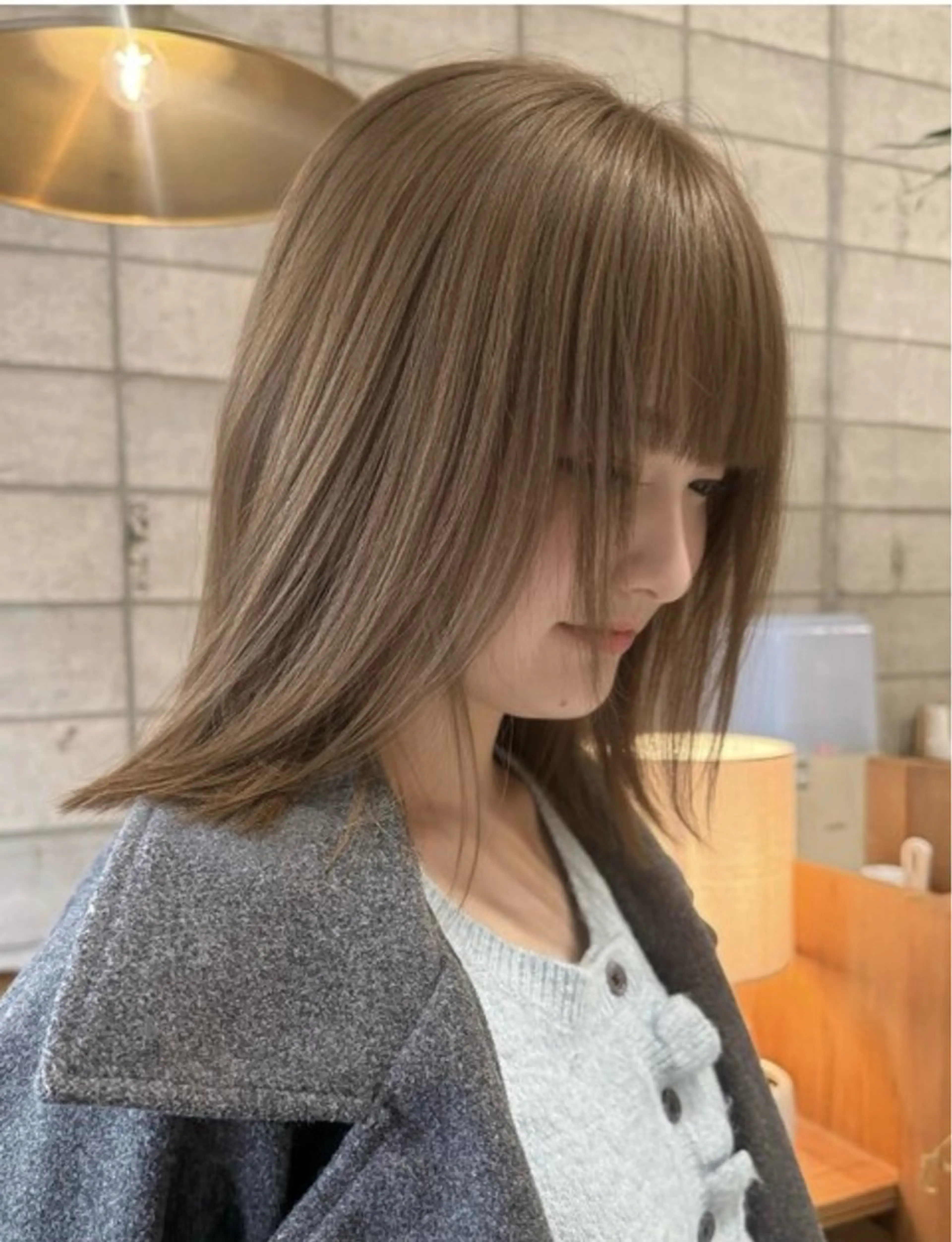 ミディアム カラー 柔らかいオリーブ🍃 カラーNatsumiのヘアスタイル