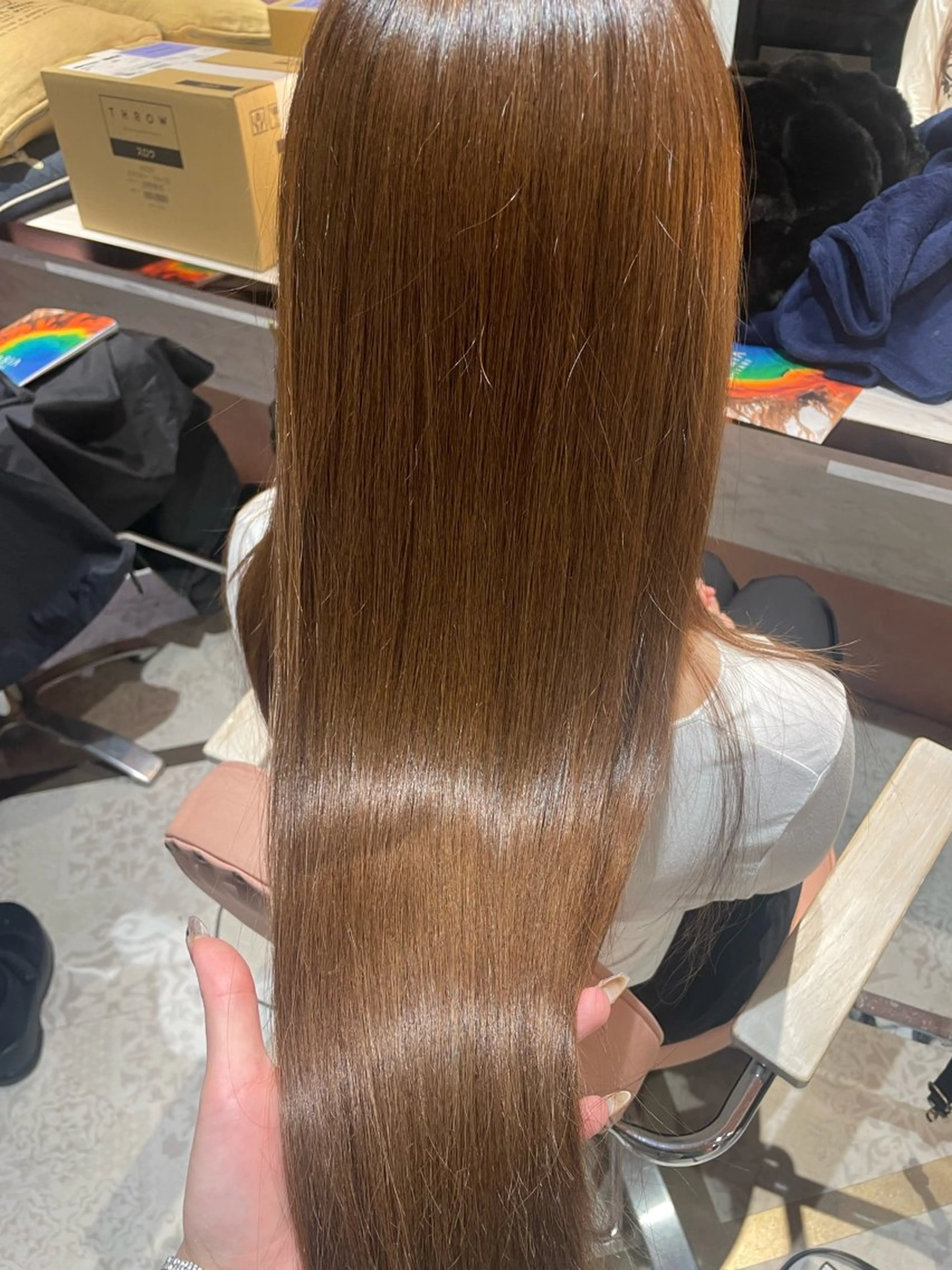 ロング カラー 艶ハイトーン👑♡ NATSUKIのヘアスタイル