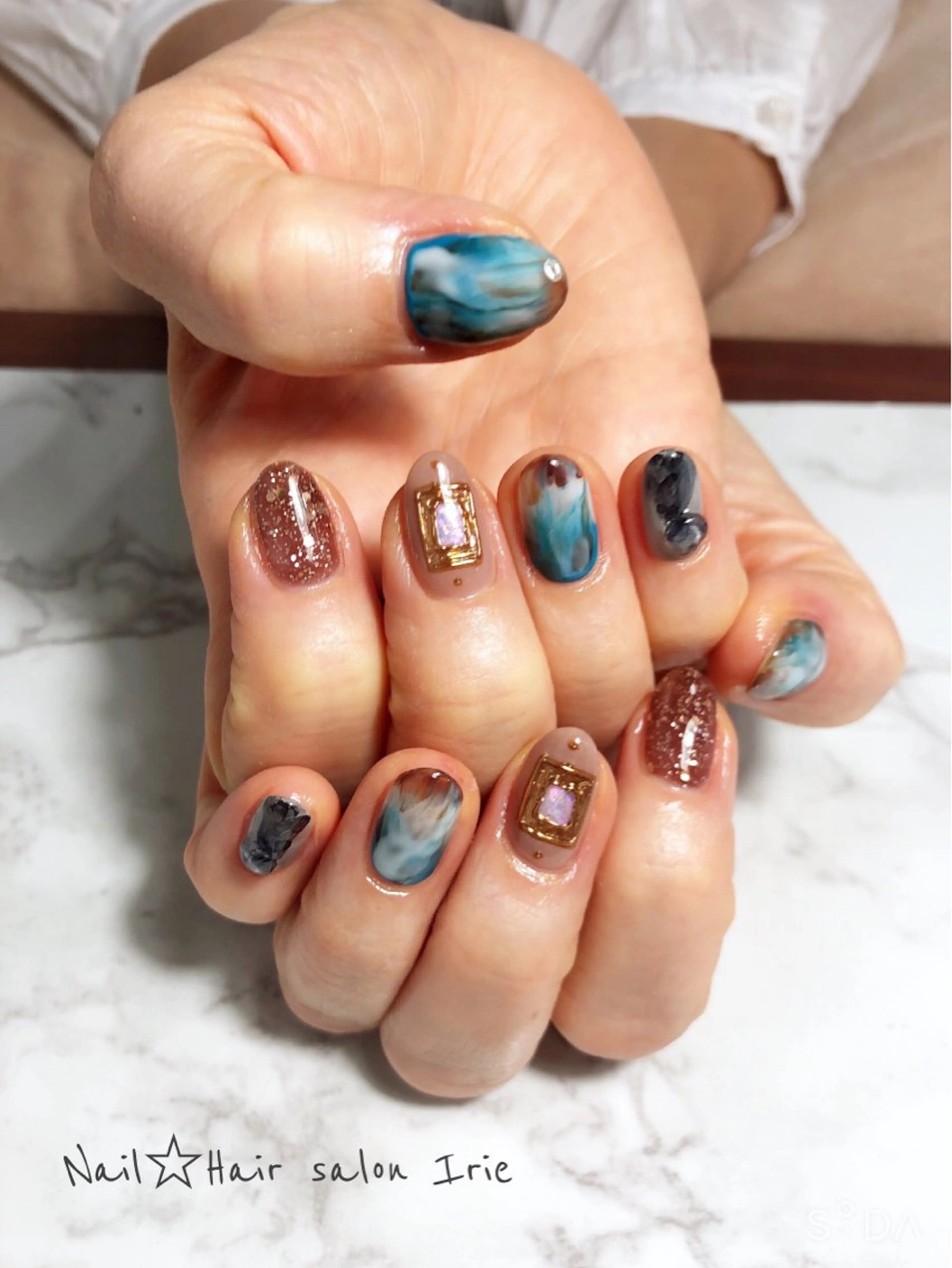 ネイル ハンドネイル Hair salon Irie所属・與儀 知佳のネイルデザイン