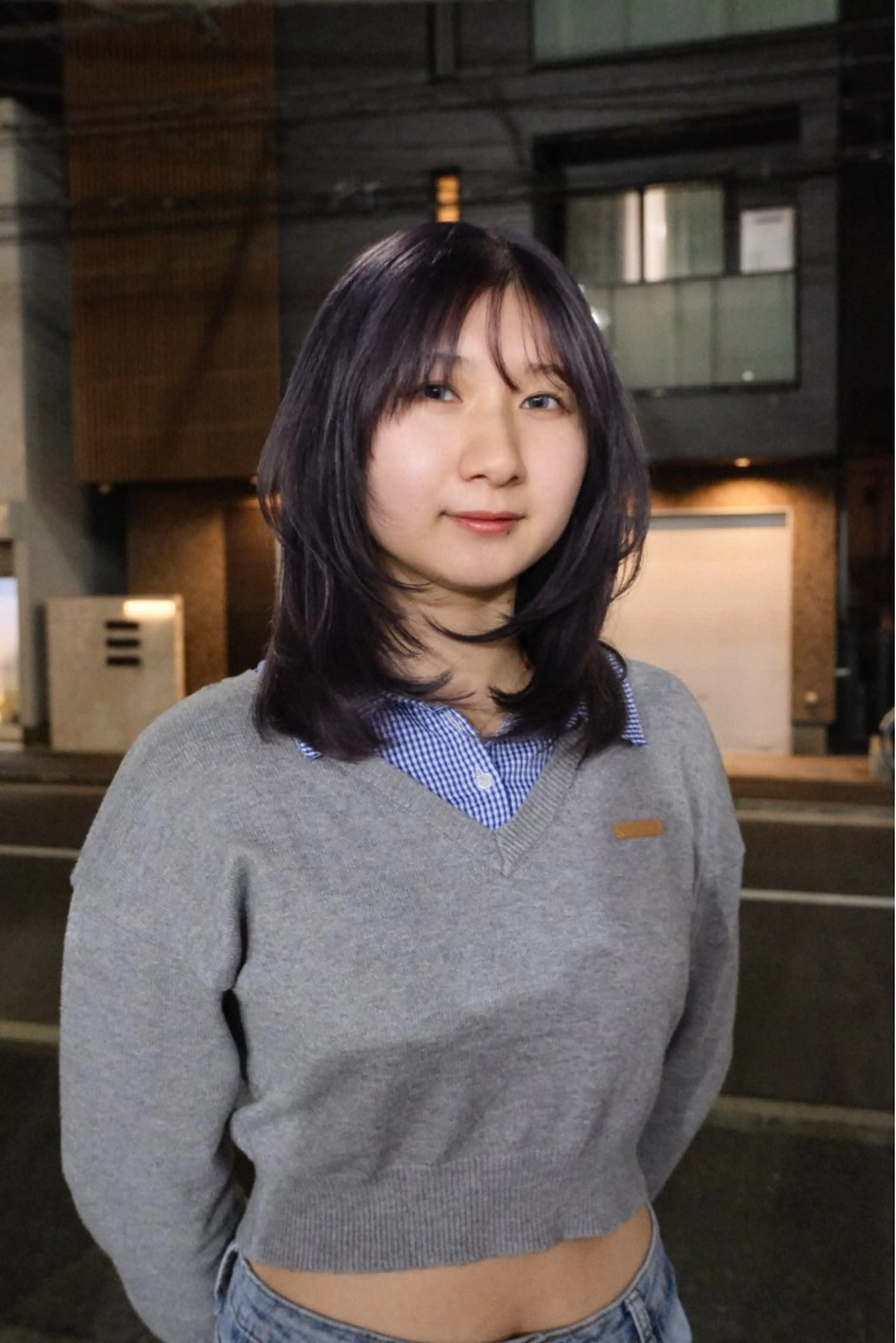 ミディアム カラー カット ヘアカラー トリートメント mEg hair creation川崎矢向店所属・レイヤー/ブリーチ/ 艶カラー/アトムのヘアスタイル